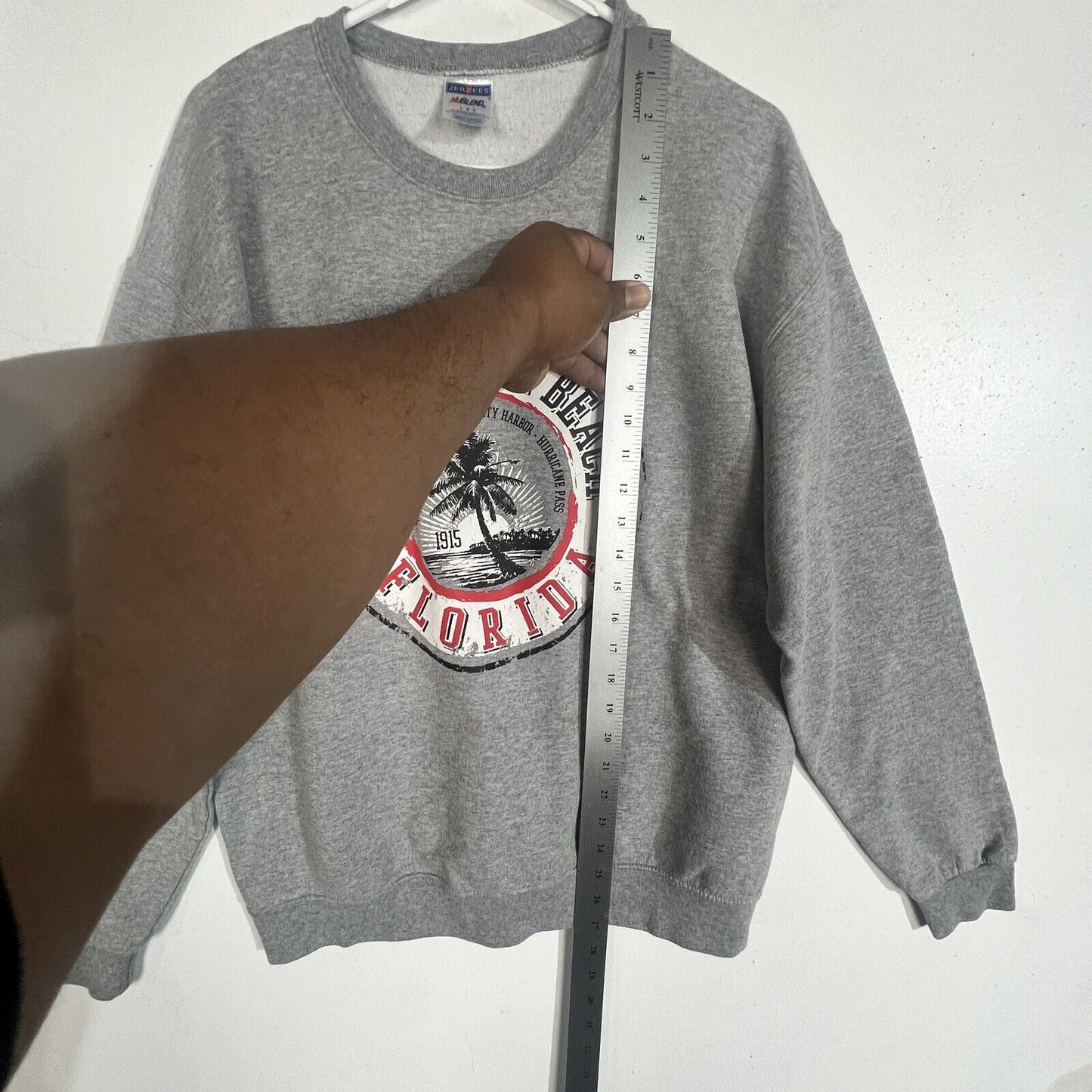 Clearwater Beach Florida Sweatshirt Adult Large Multicolor Longsleeve 5304