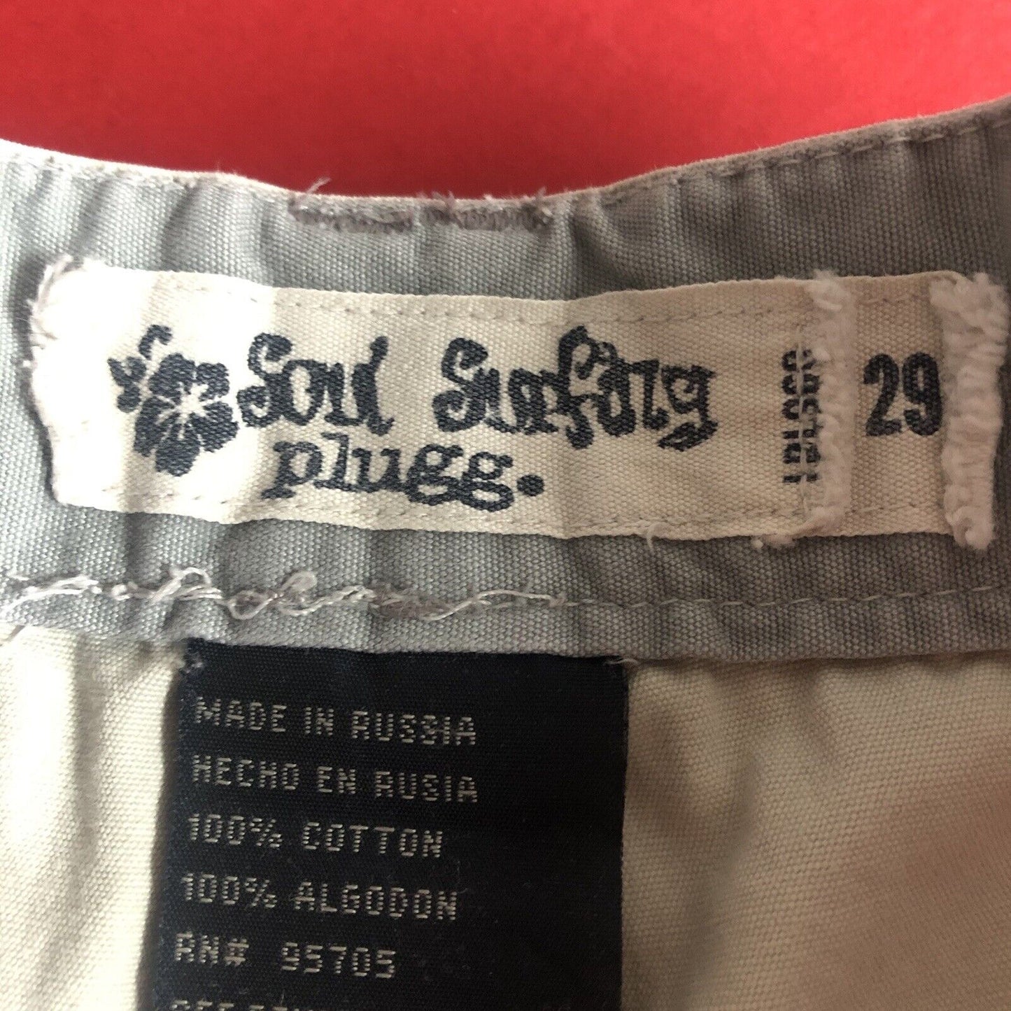Soul Surfing Plugg Shorts Mens Size 29 Color Khaki 0015