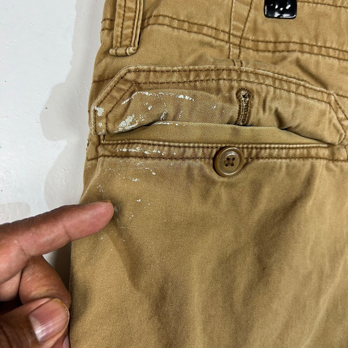 Old Navy Shorts Men's Size 38 Color Beige Cargo Heavyweight