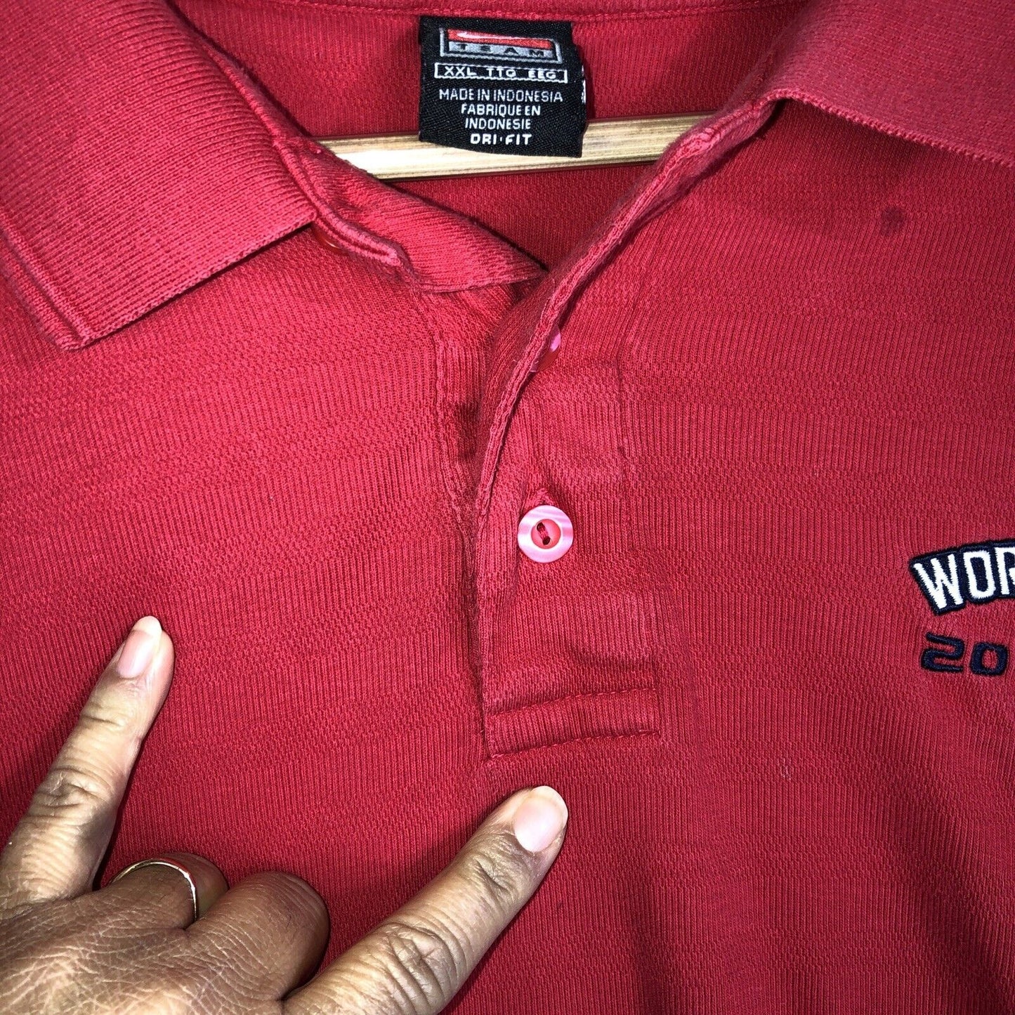 Nike St Louis Cardinals World Series 2006 Polo Mens Size XXL Color Red