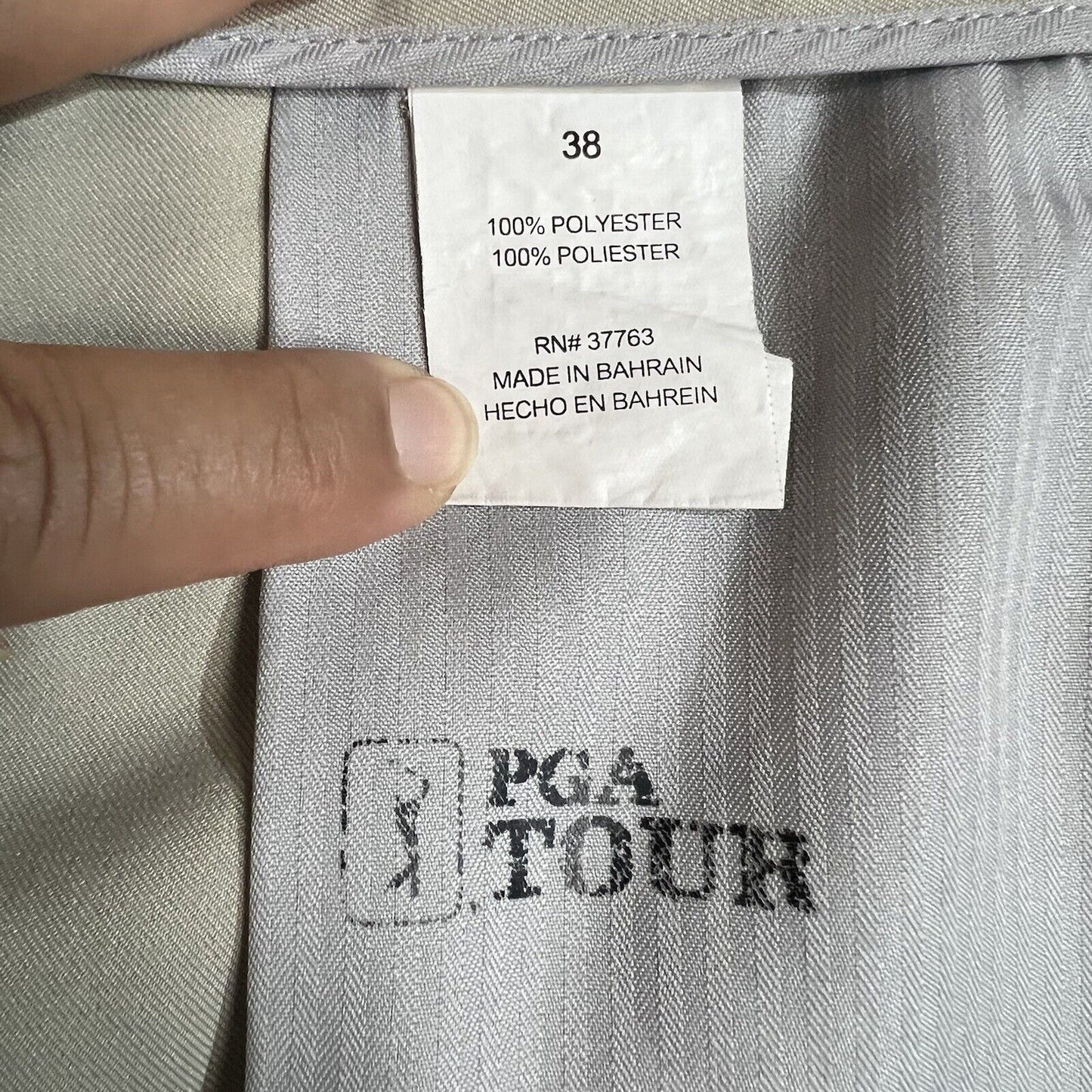 PGA Tour Golf Shorts Mens Size 38 Color Khaki PreOwned
