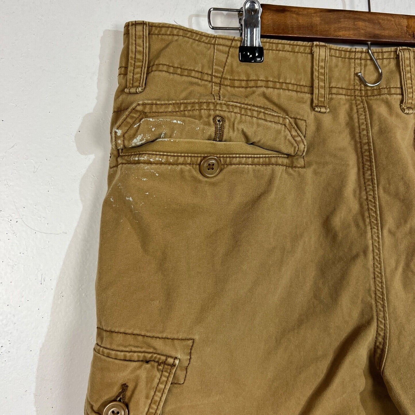 Old Navy Shorts Men's Size 38 Color Beige Cargo Heavyweight