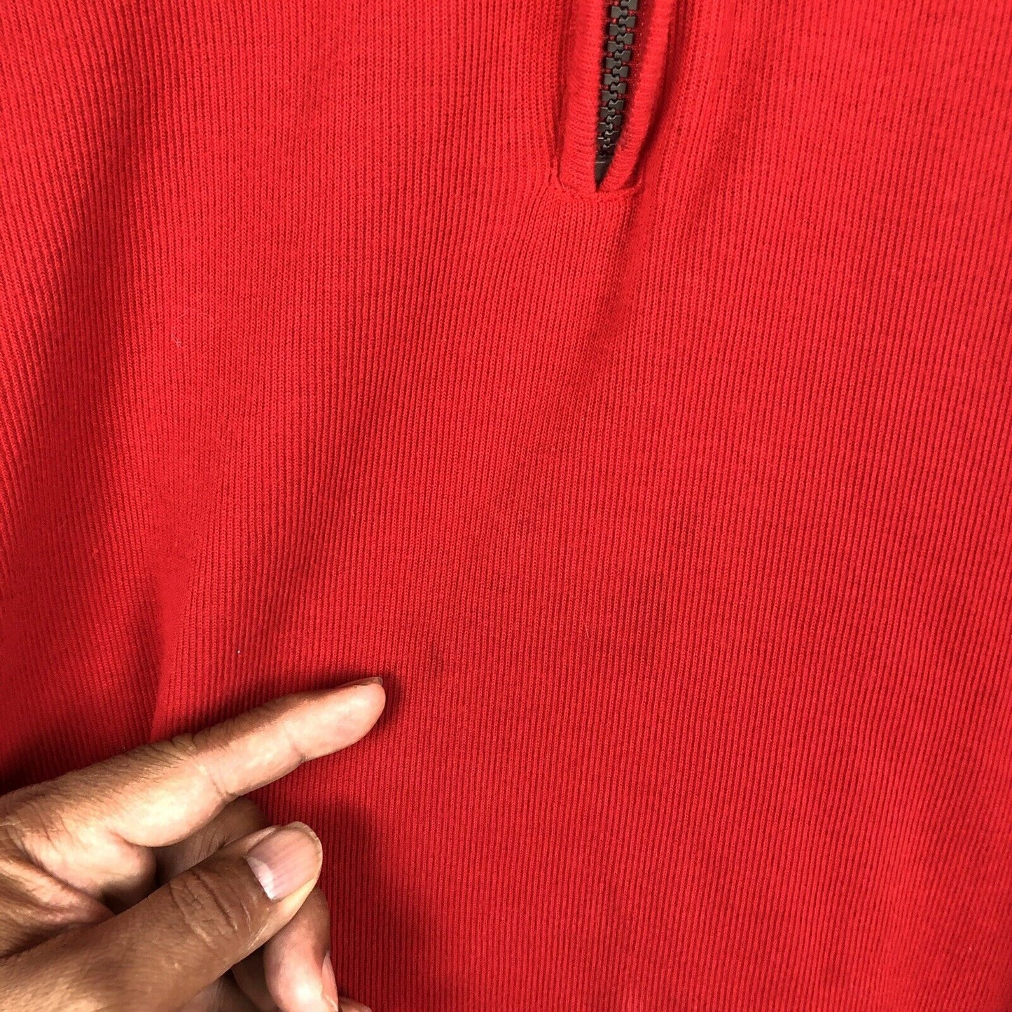 Chaps Men’s Pullover Sweater Men’s Size Large Red Long Sleeve Casual