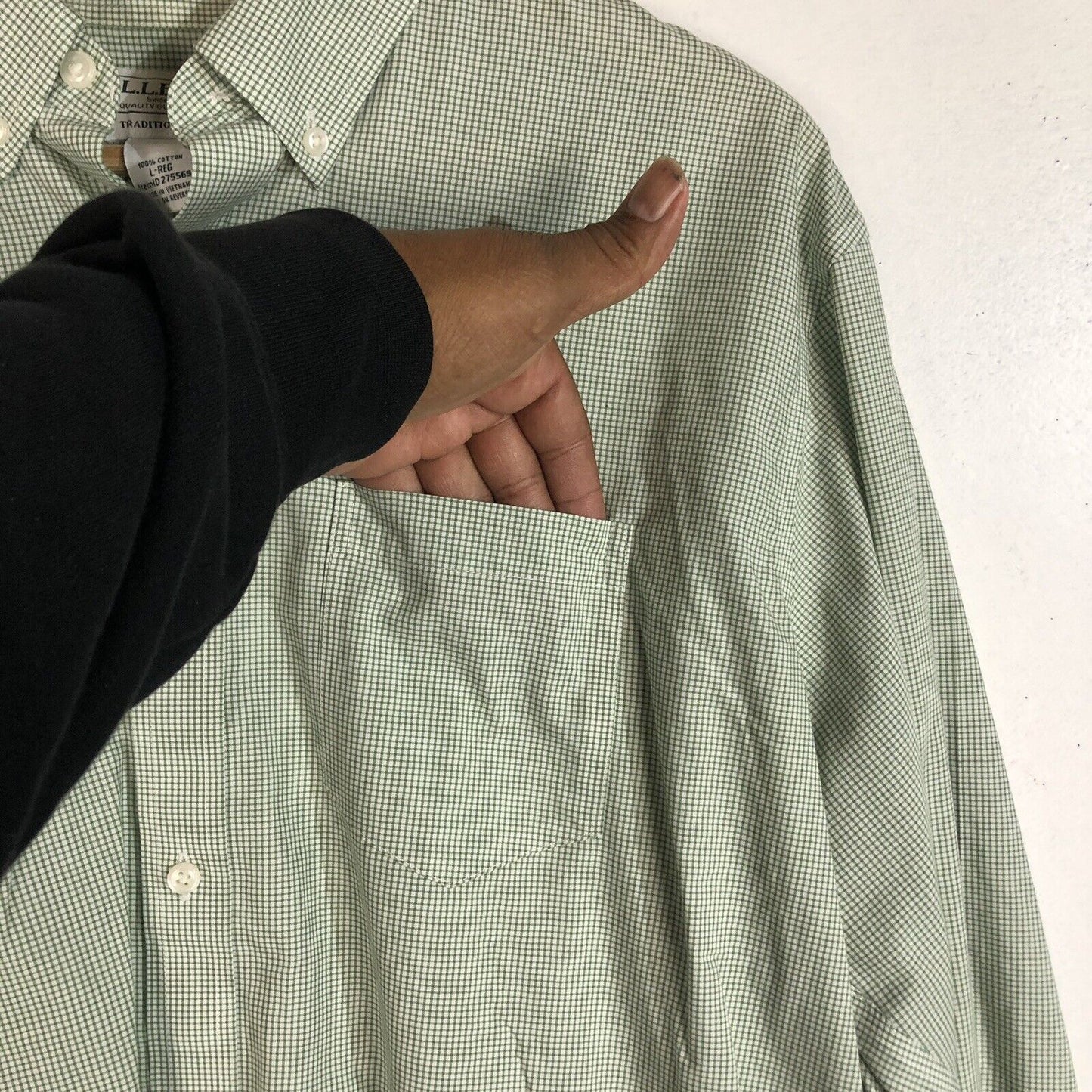 L.L. Bean Shirt Men’s Size Large Multicolor Long Sleeve Plaid