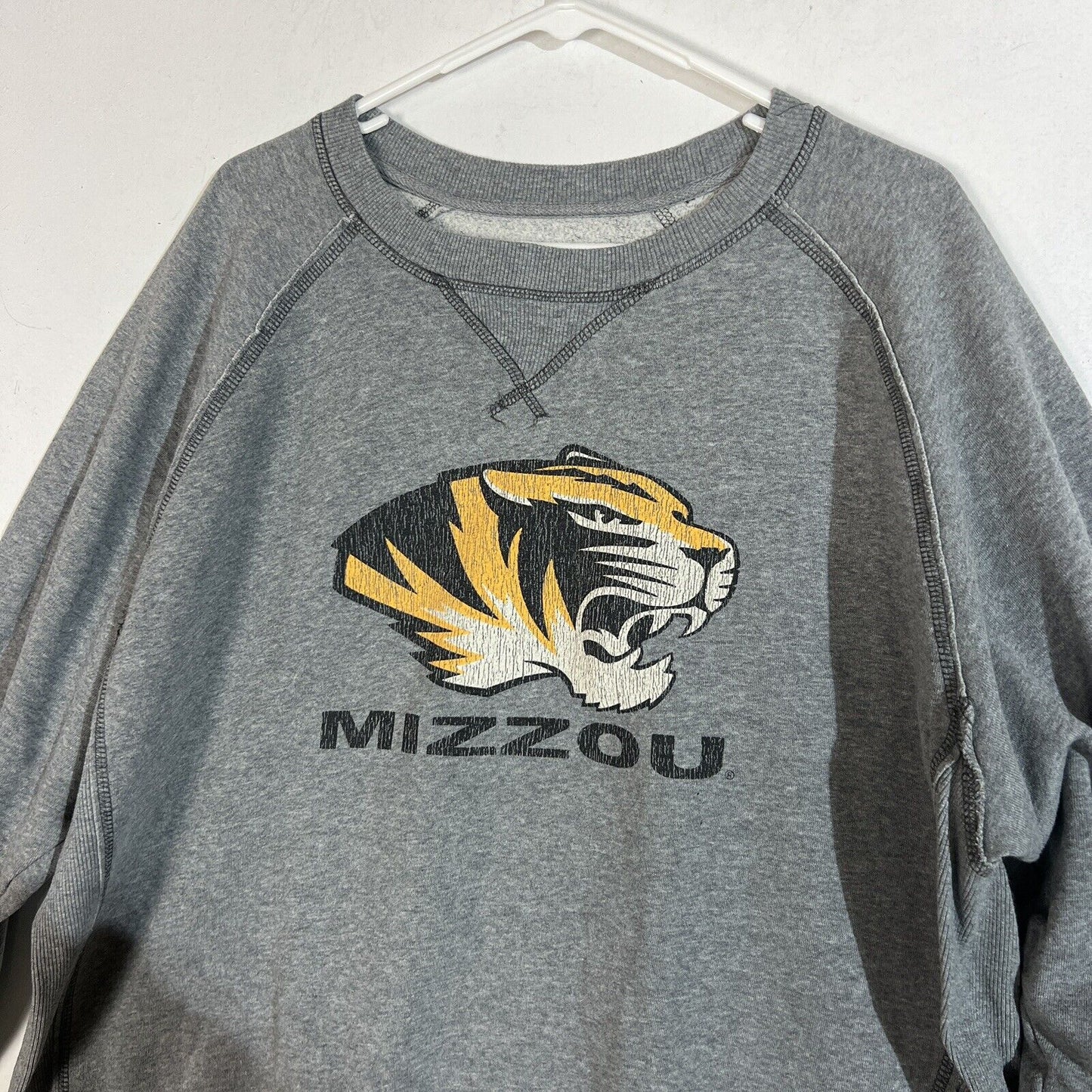 Colosseum Athletics Mizzou Sweatshirt Men’s XL Gray University Of Missouri