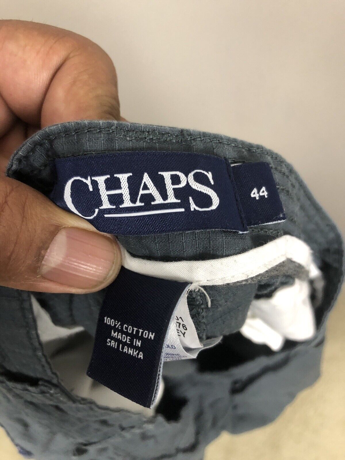 Chaps Men’s Cargo Shorts Size 44w Gray Casual