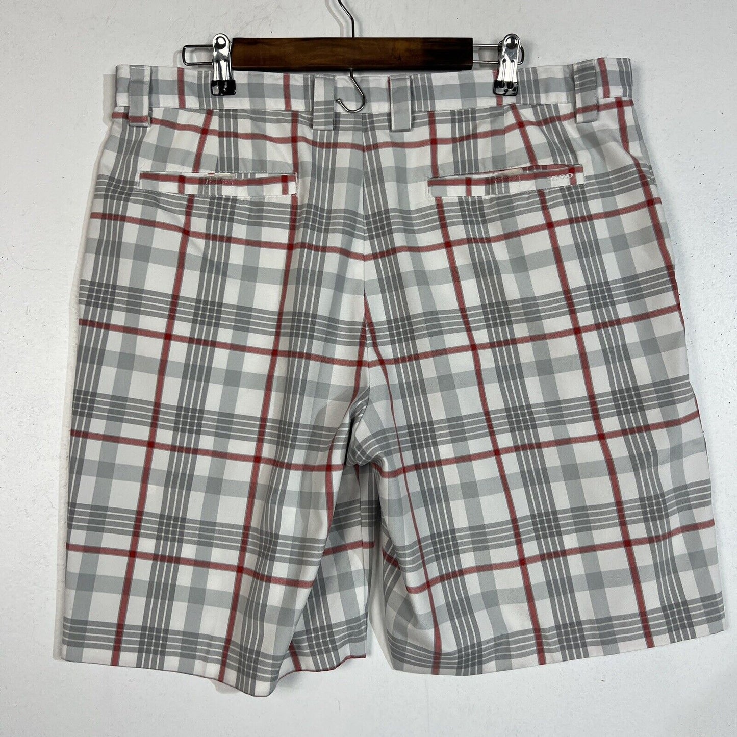 Izod Performx Golf Shorts Men's Size 38 Multicolor Plaid Chino