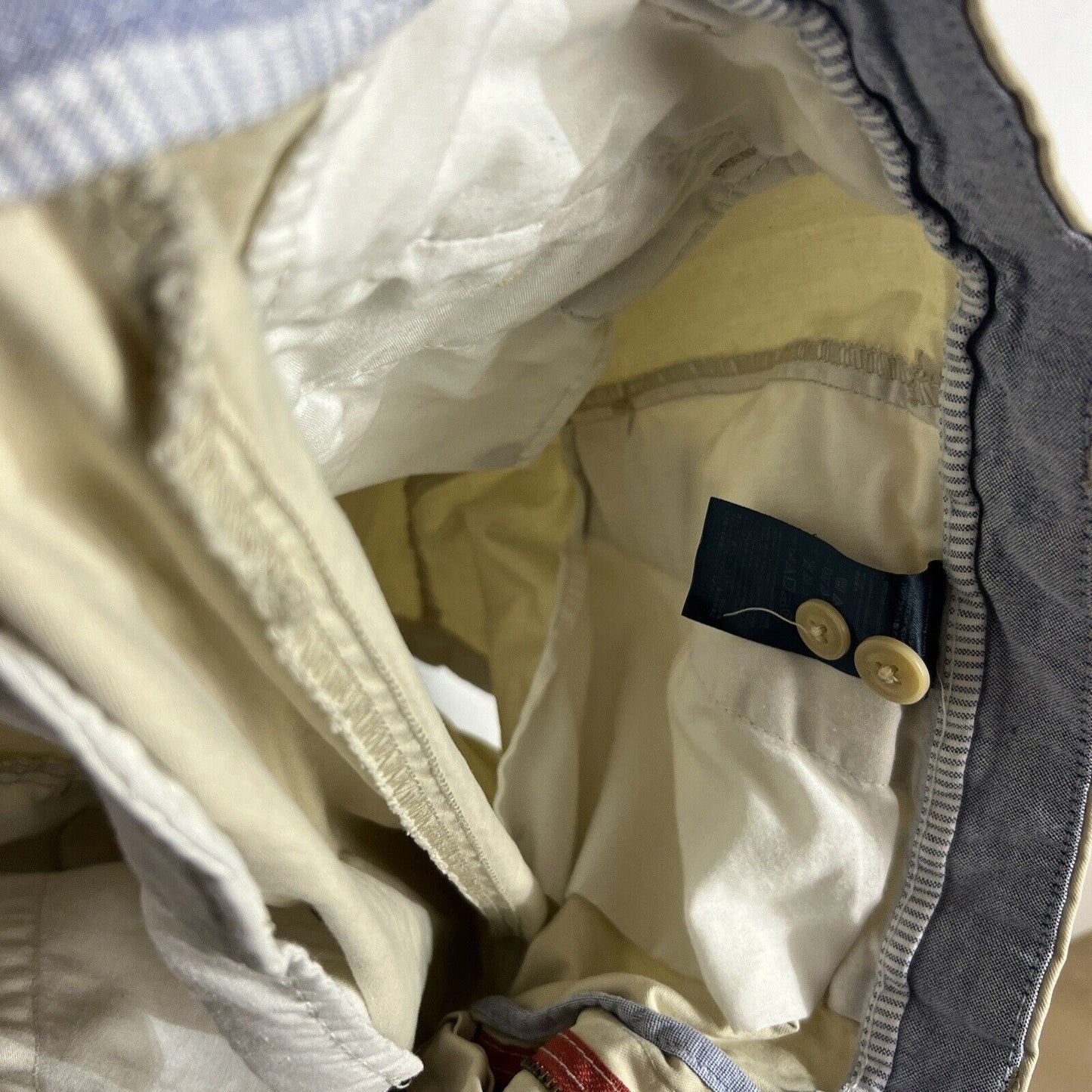 Tommy Hilfiger Chino Shorts Men’s Size 38 Color Beige Flat Front