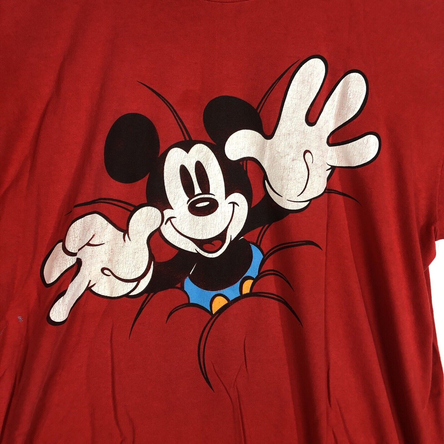 Vintage Disney Mickey Mouse T-Shirt Men’s Size 2XL Color Red (One Size Fits All)