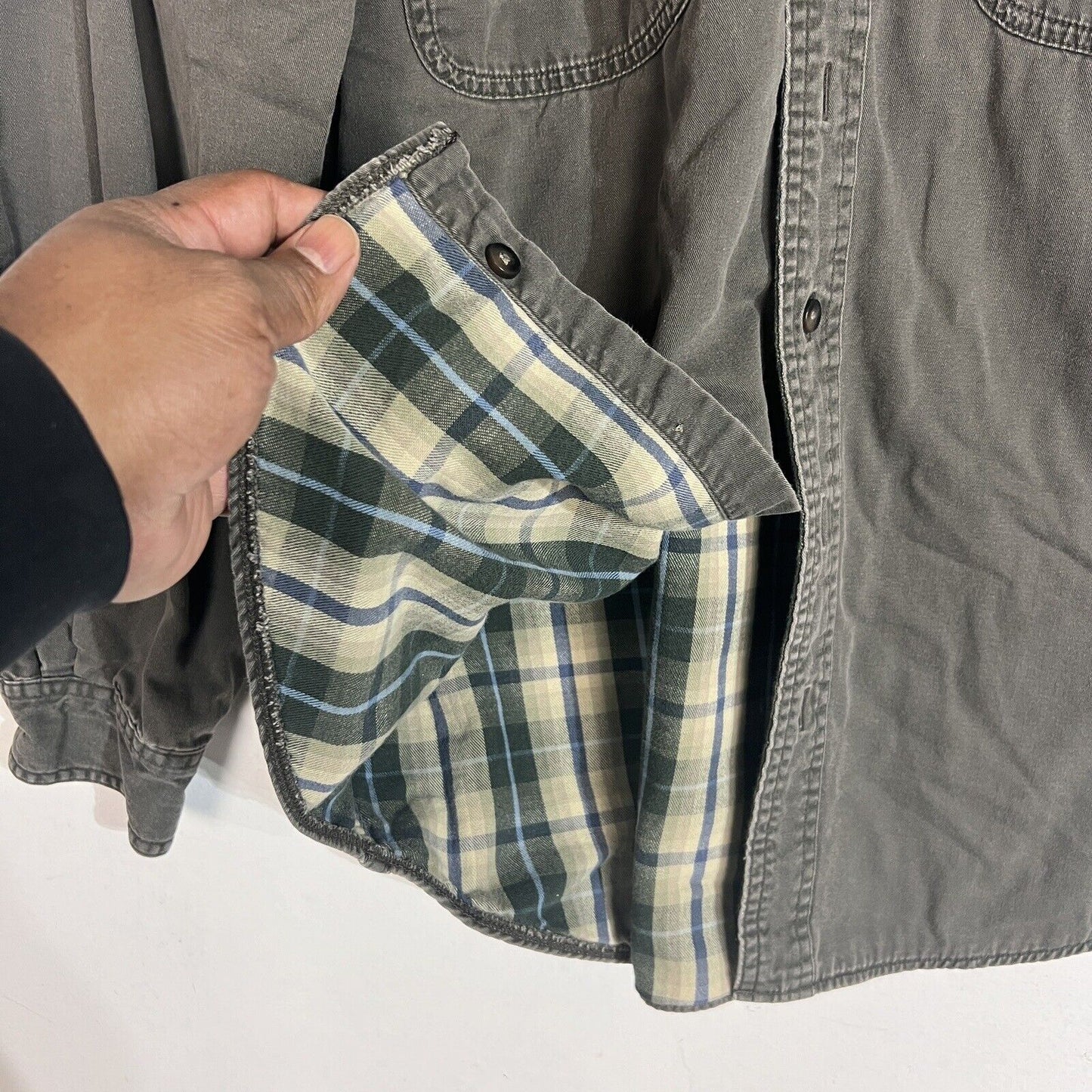 L.L. Bean Shirt Men’s Medium Green Long Sleeve Button Up