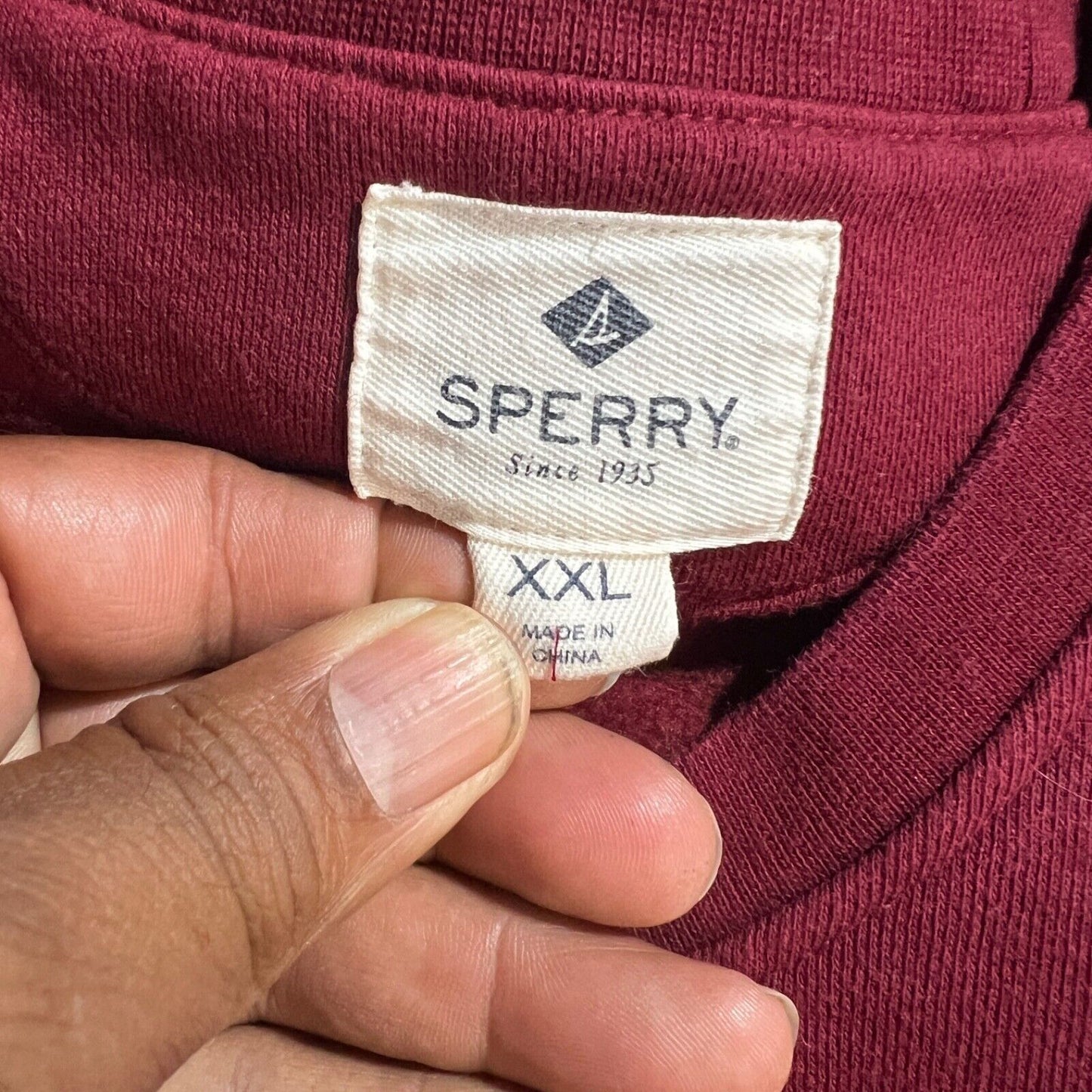 Sperry Sweatshirt Men's Size 2XL Multicolor Heavyweight Pullover Casual