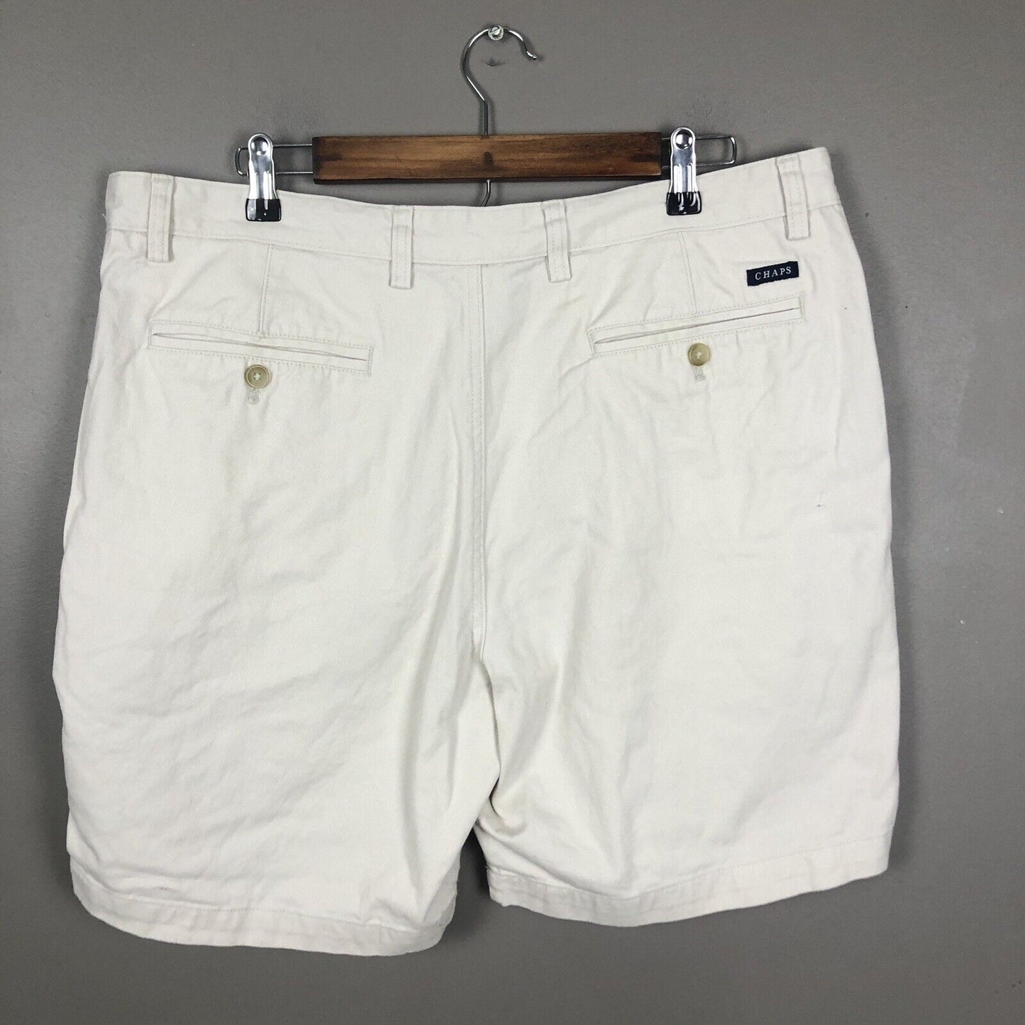 Chaps Men’s Chino Shorts Size 38W Color Beige Casual
