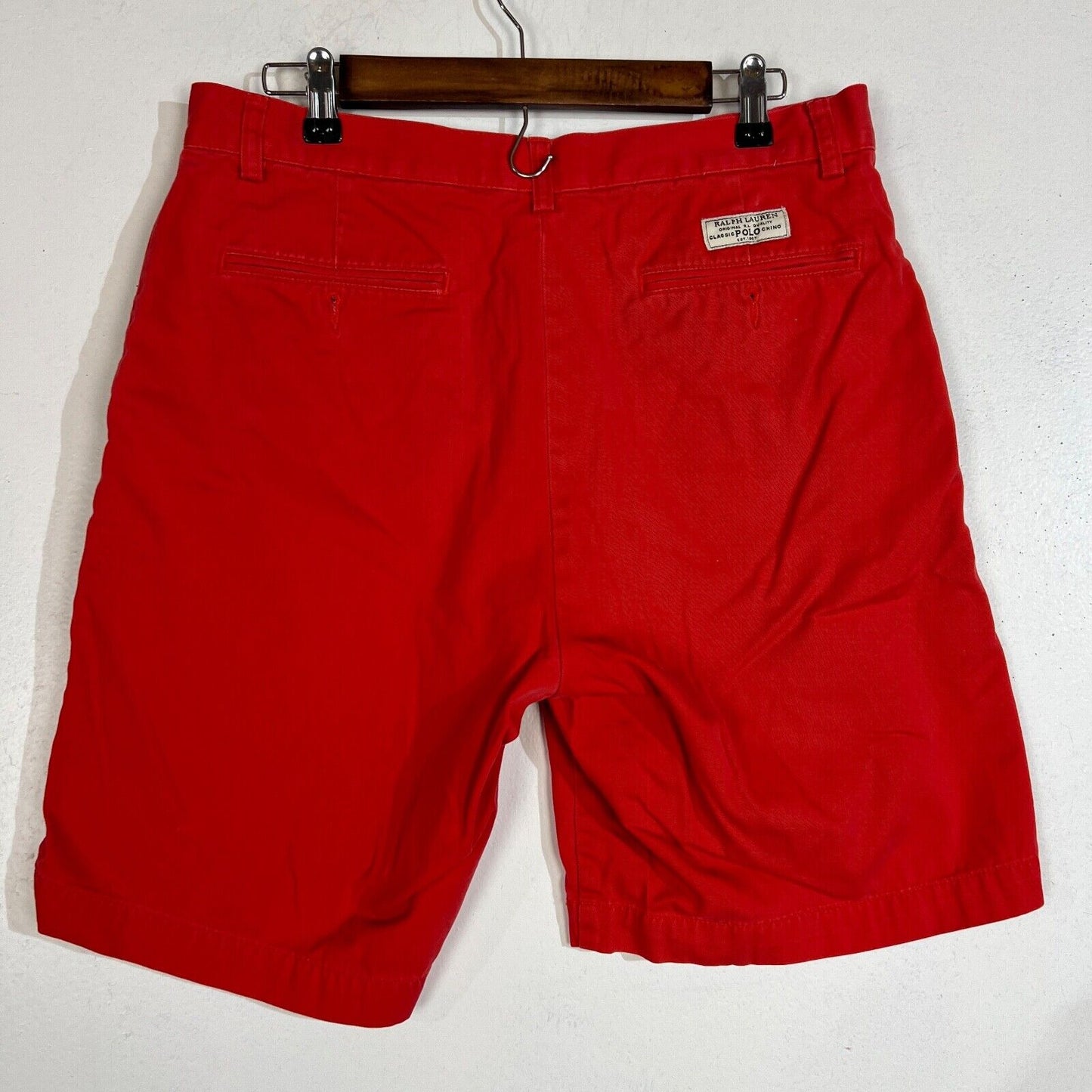 Polo Ralph Lauren Chino Prospects Shorts Men's Size 33W Color Red