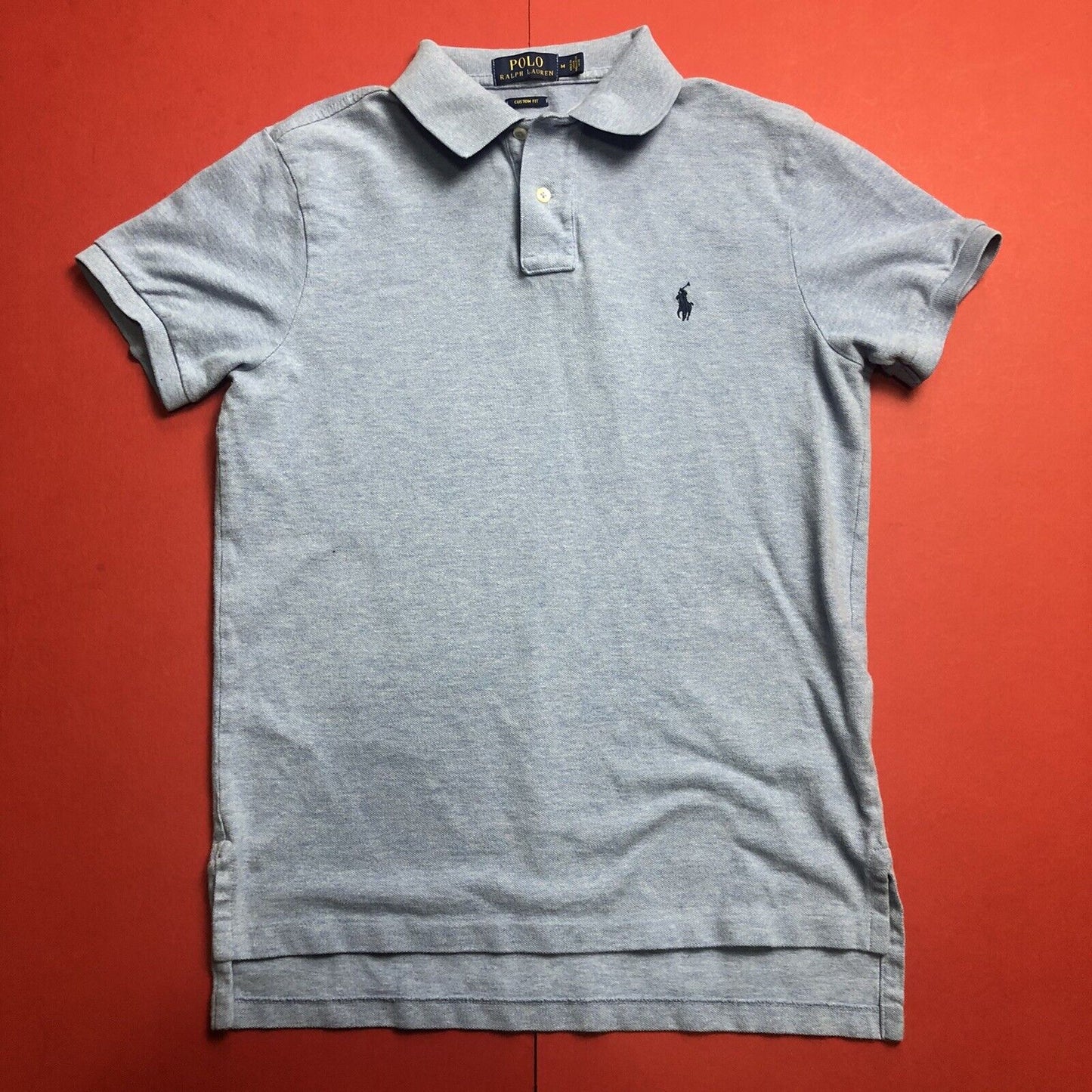 Polo Ralph Lauren Custom Fit Boys Medium Blue Polo Shirt