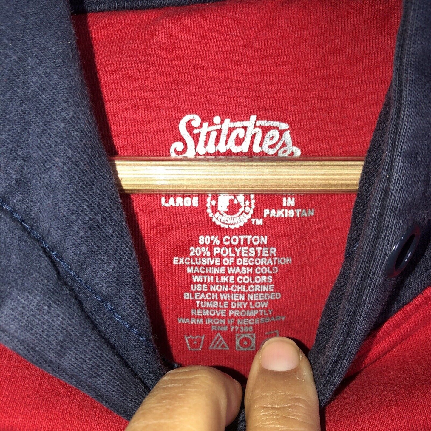 Stitches St Louis Cardinals Hoodie Adult Large Color Red/Blue