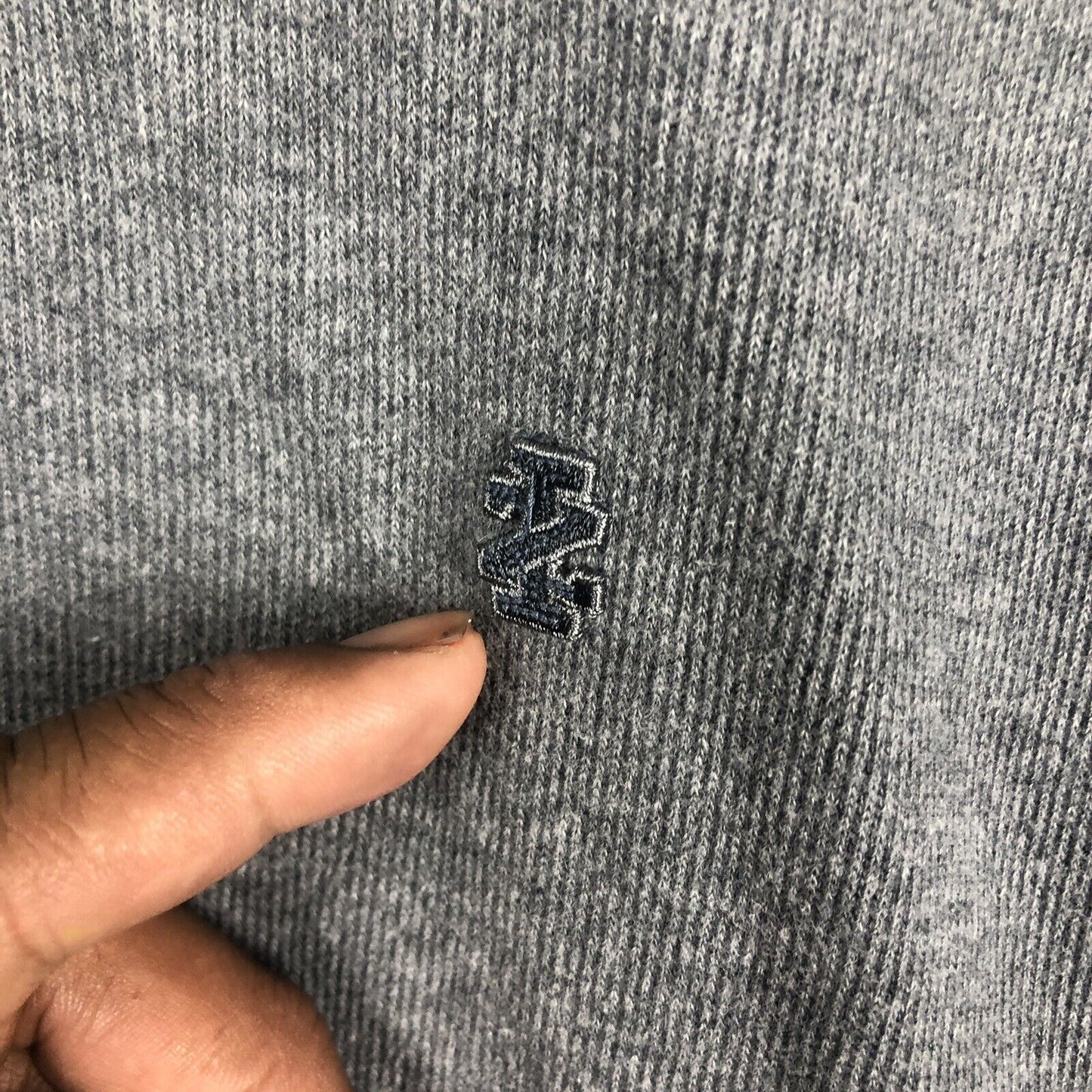 Izod Men’s Sweater Size Large Gray Full Zip Long Sleeve Heavyweight