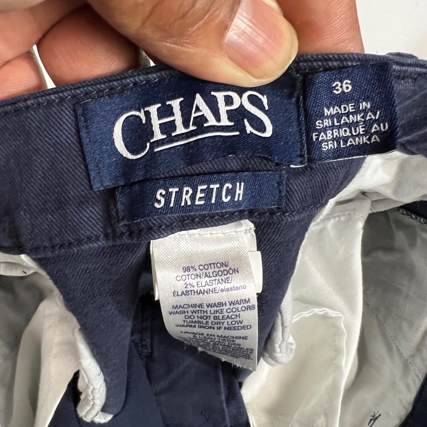 Chaps Shorts Men's Size 36 Color Blue Casual