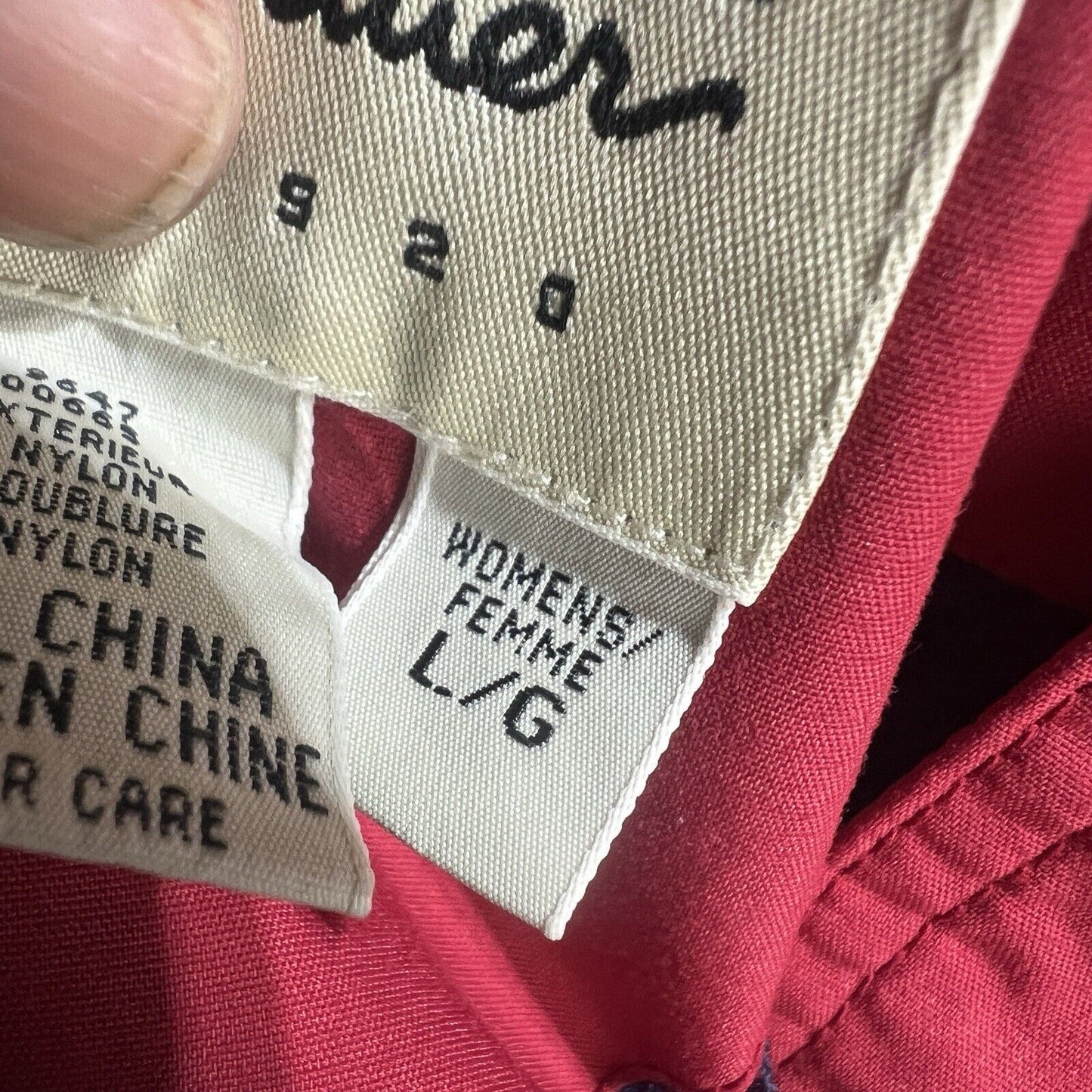 Eddie Bauer Jacket Women’s Size Large Color Red Full Zip Casual