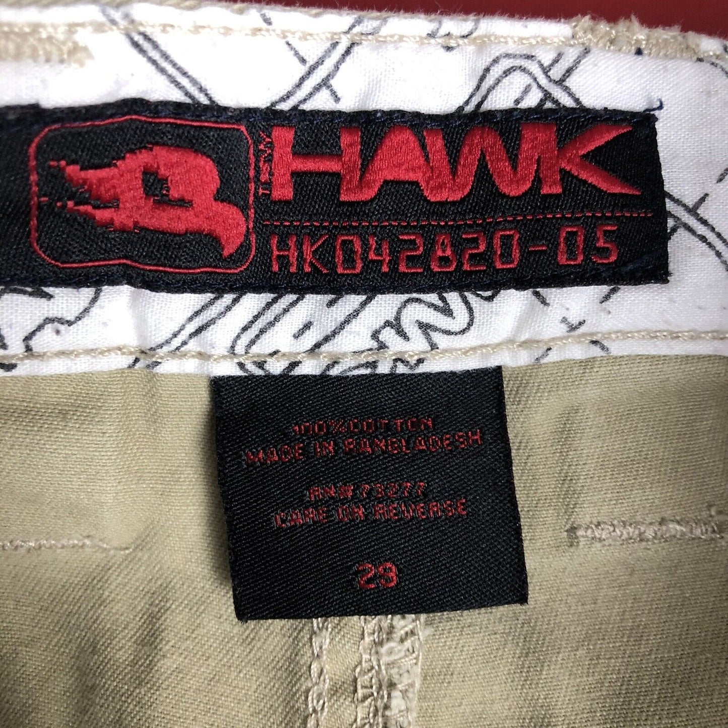 Tony Hawk Shorts Mens Size 29 Color Khaki. 1220300