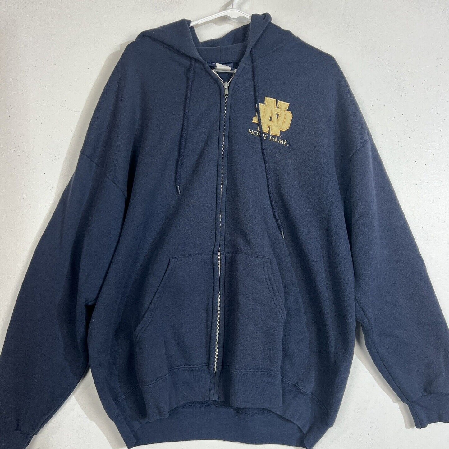 Jansport Notre Dame Hoodie Men’s XXL Multicolor Full Zip Embroidered Jacket 5104