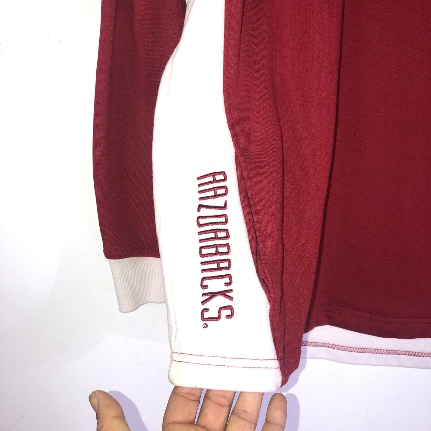 Champion Arkansas Razorbacks Pullover Womens Size 2XL COLOR Red/White