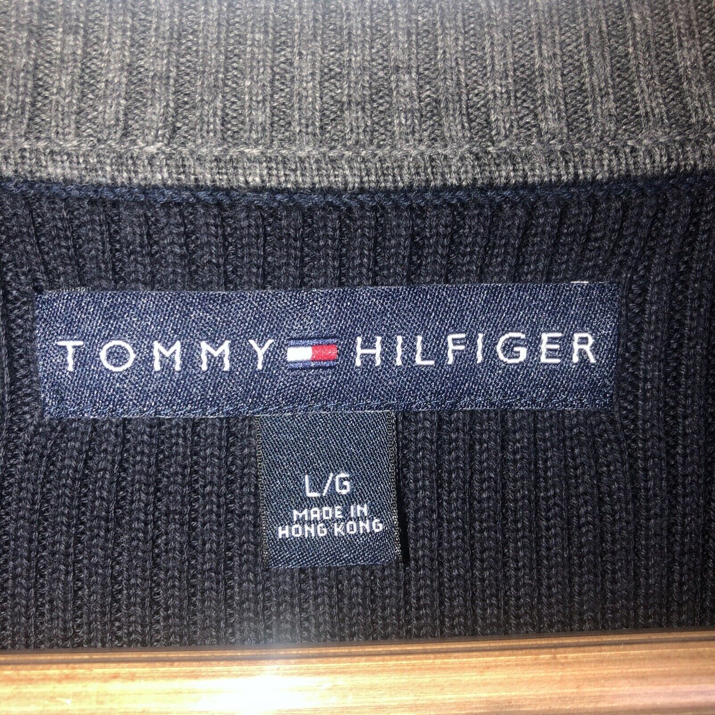 Tommy Hilfiger Sweater Mens Size Large Color Blue