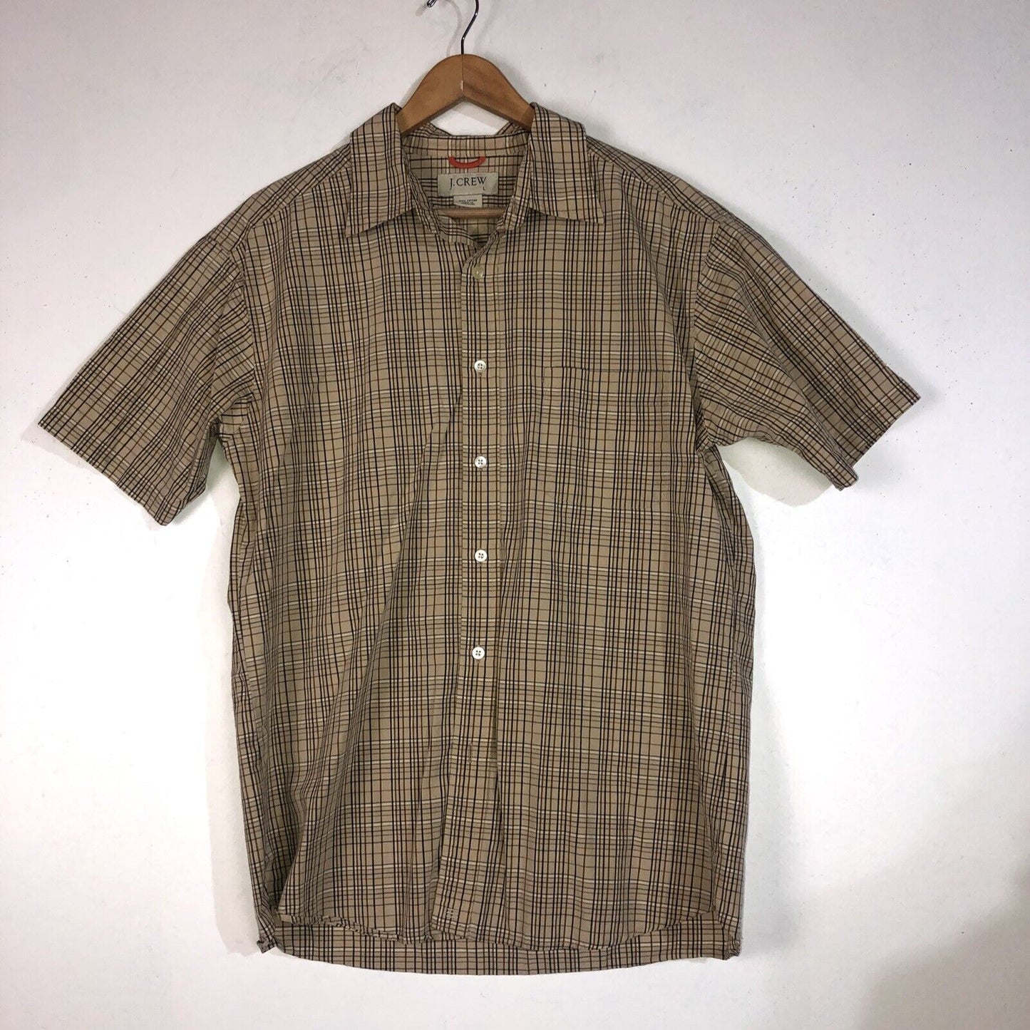 J. Crew Shirt Mens Size Large Color Brown
