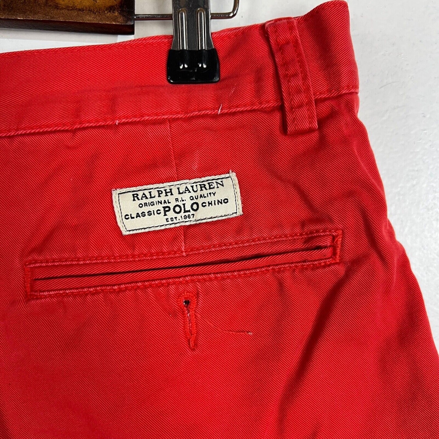 Polo Ralph Lauren Chino Prospects Shorts Men's Size 33W Color Red