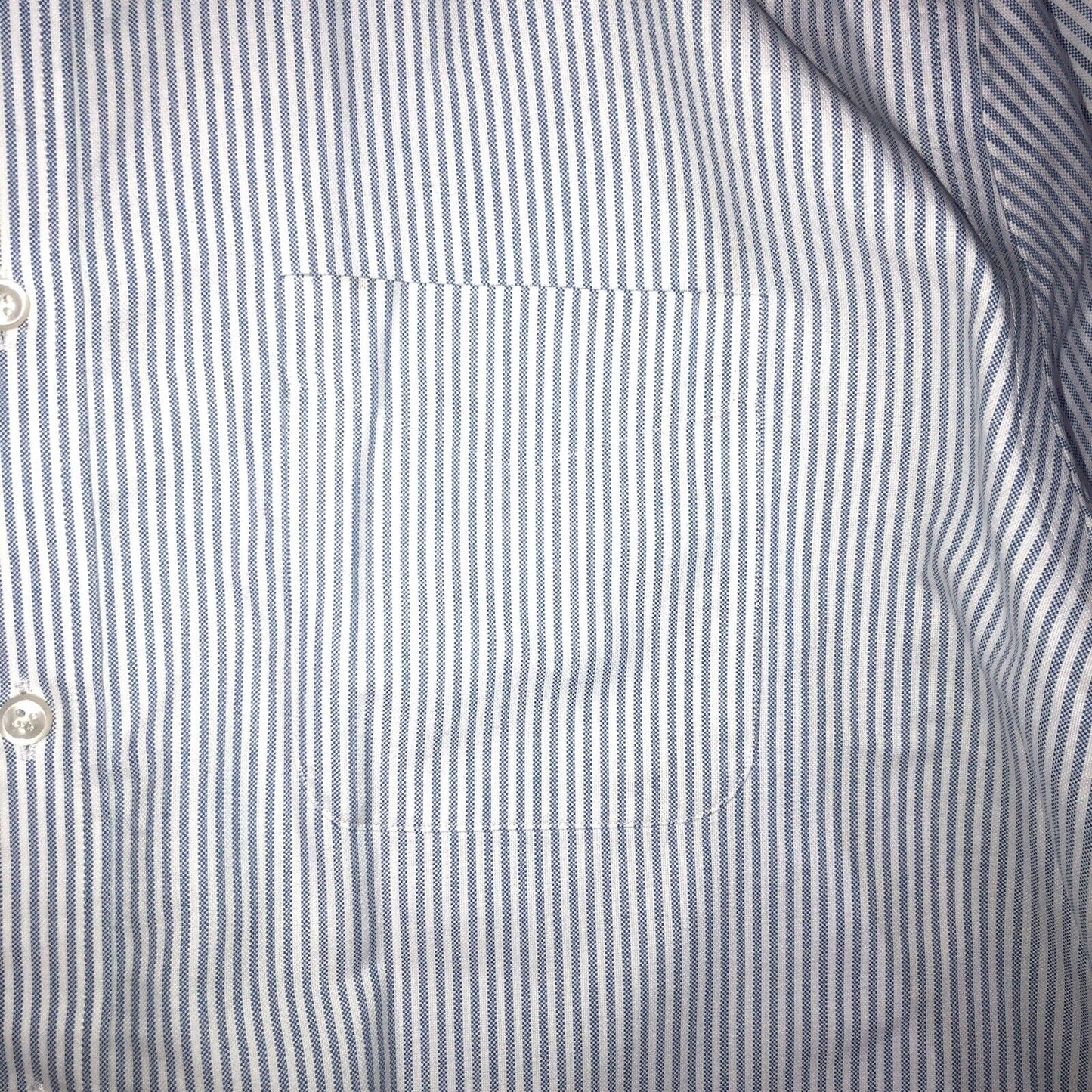 L.L. Bean Button Down Shirt Mens Size 17-34 Color Blue/White