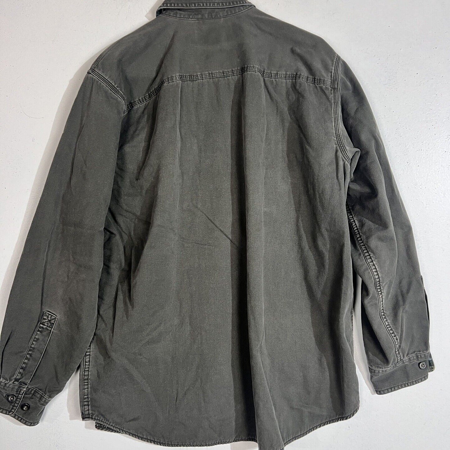 L.L. Bean Shirt Men’s Medium Green Long Sleeve Button Up