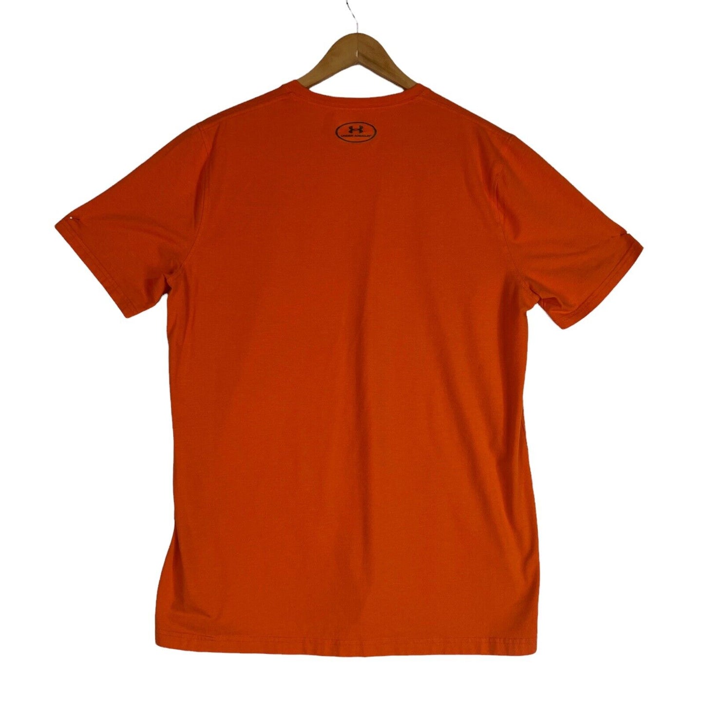 Under Armour T Shirt Men’s Size Medium Color Orange (Pre-Owned) Heat Gear