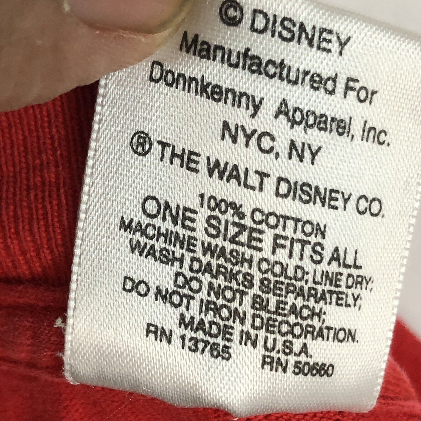 Vintage Disney Mickey Mouse T-Shirt Men’s Size 2XL Color Red (One Size Fits All)