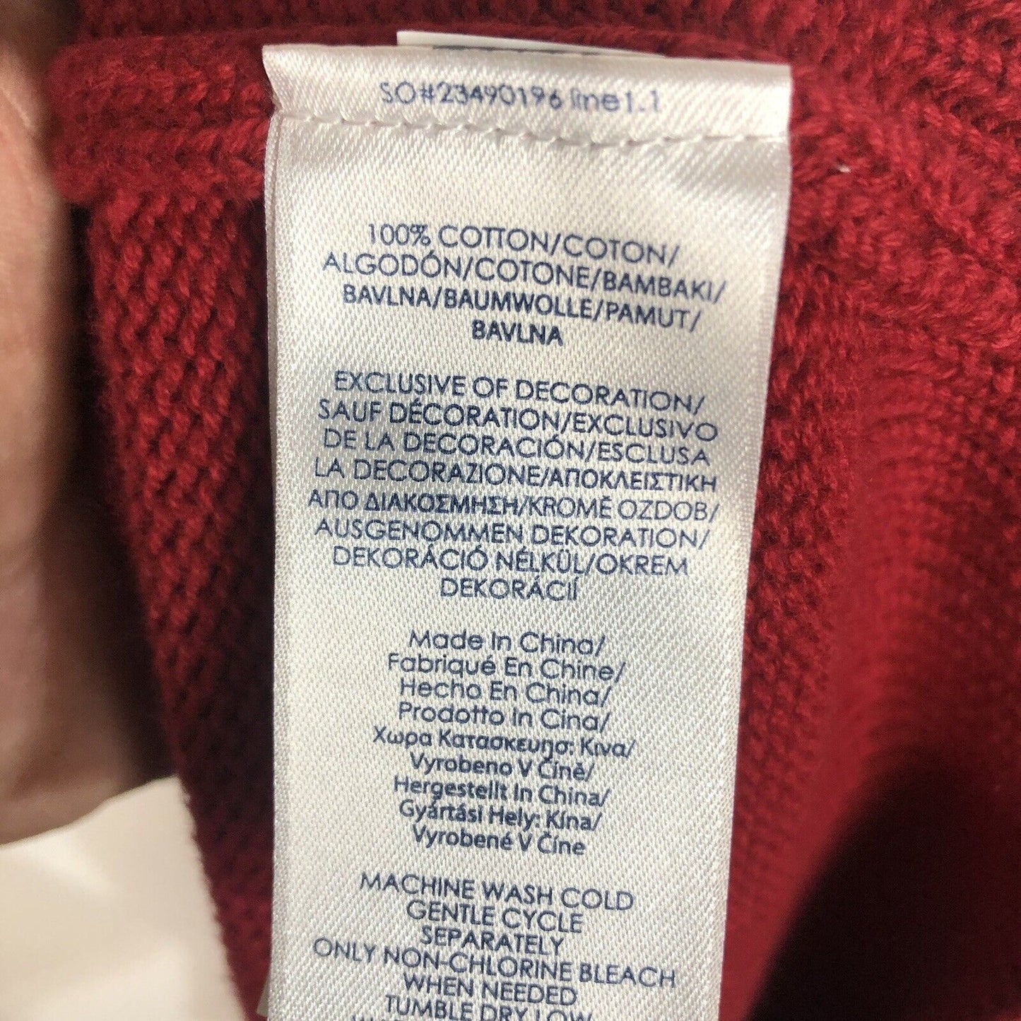 Chaps Sweater Men’s Size 2XLT Color Red Heavyweight Casual