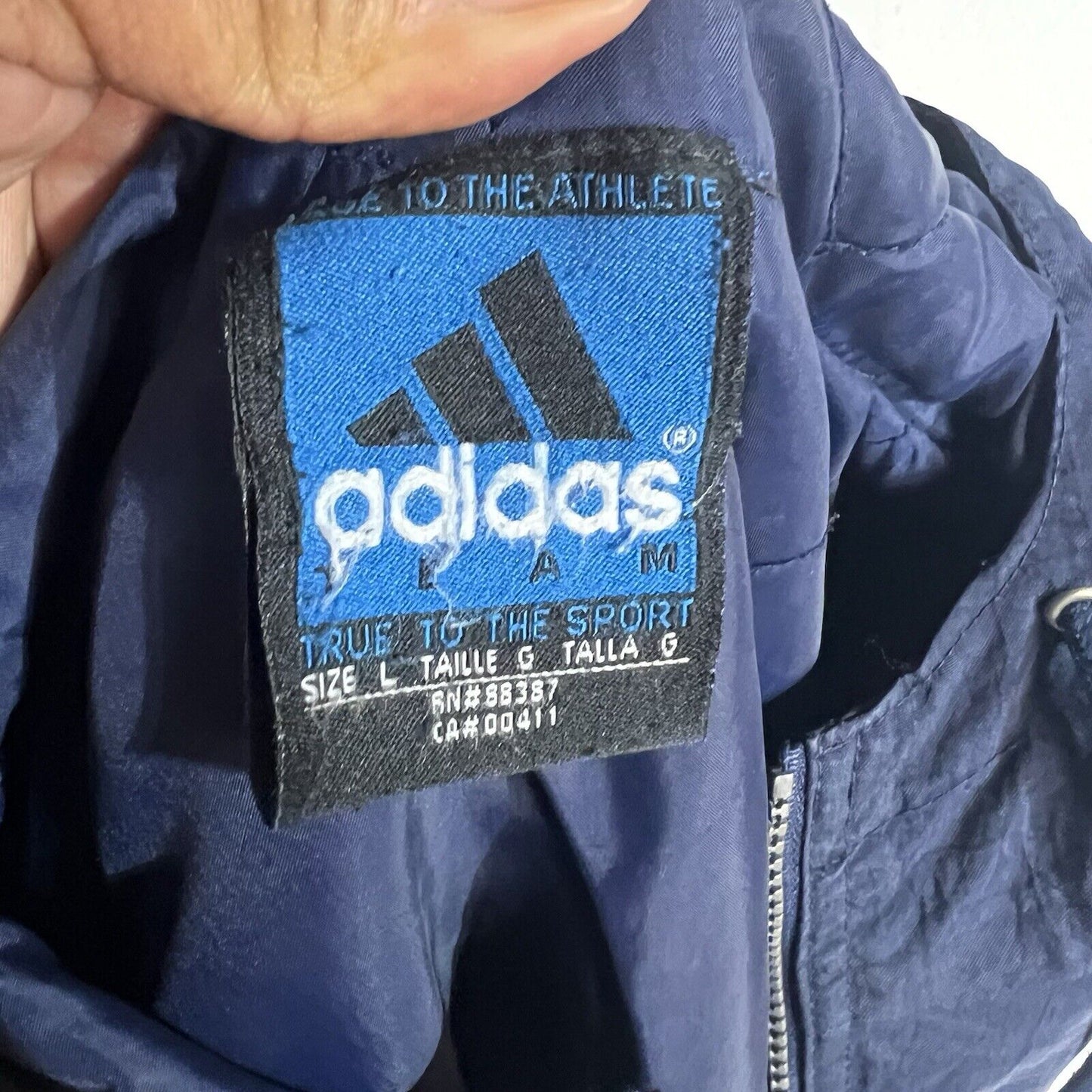 Adidas Jacket Men’s Size Large Multicolor Lined Full Zip