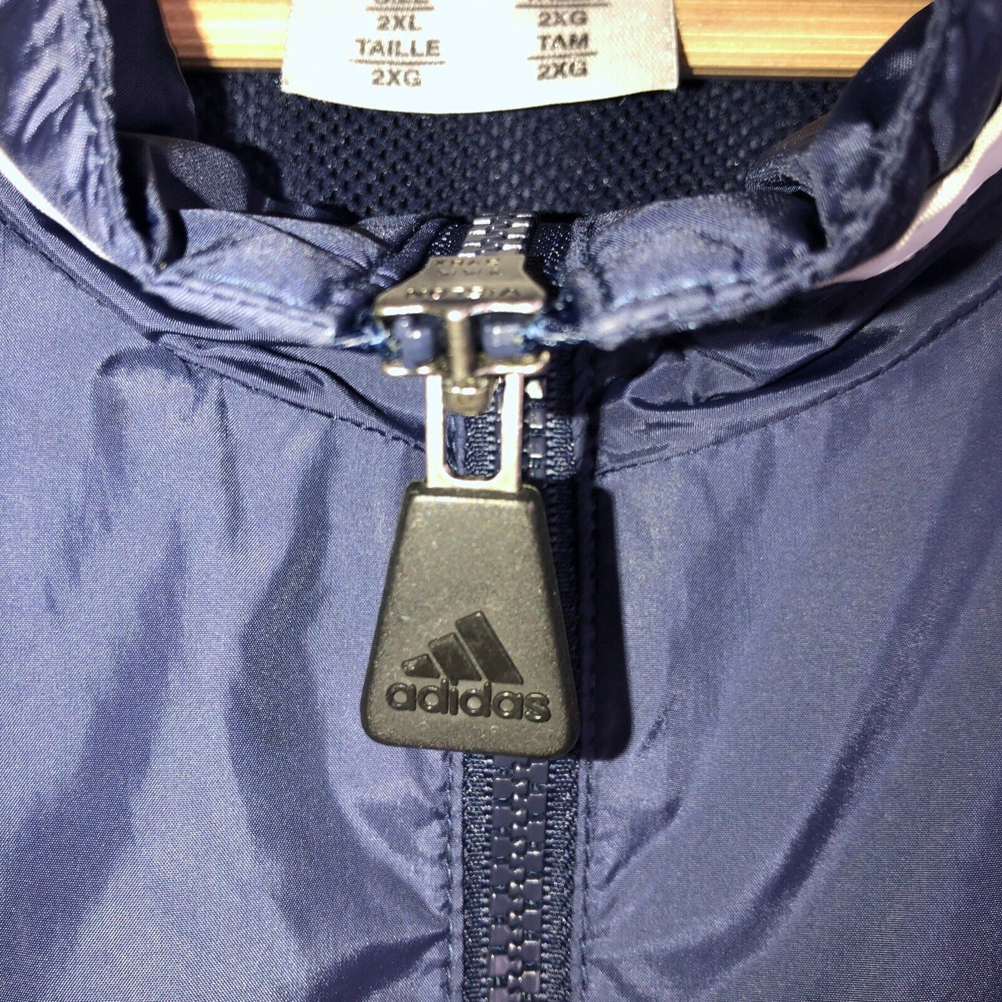 Adidas Jacket Mens Size 2XL Color Blue Lightweight