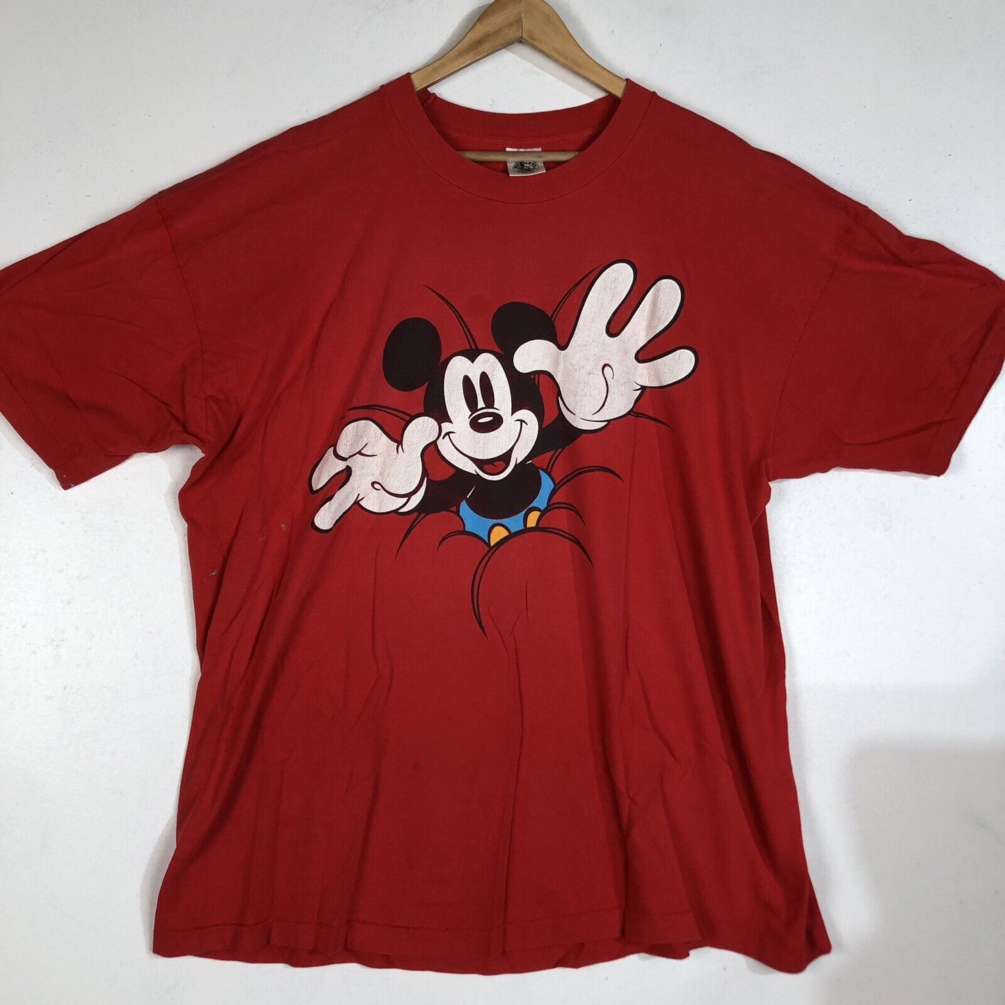 Vintage Disney Mickey Mouse T-Shirt Men’s Size 2XL Color Red (One Size Fits All)