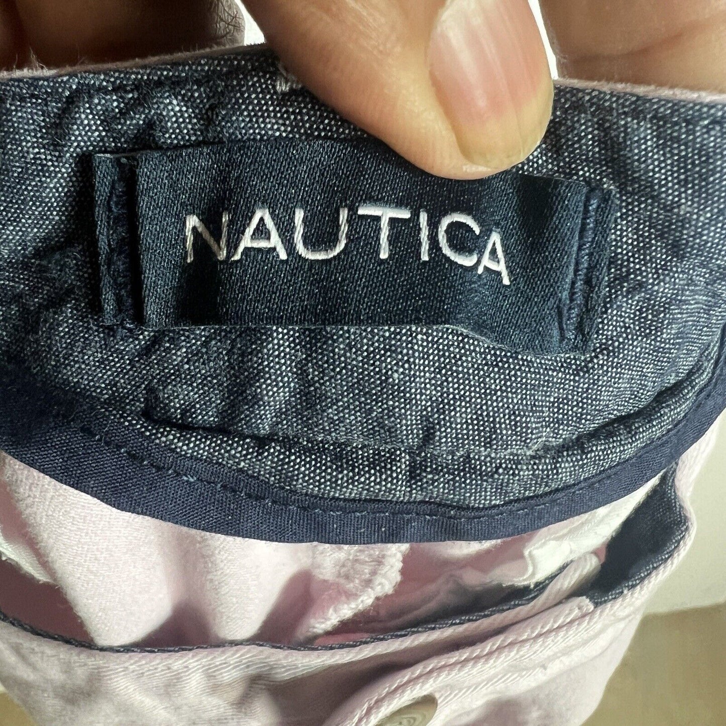 Nautica Chino Shorts Men’s Size 40 Color Pink Flat Front