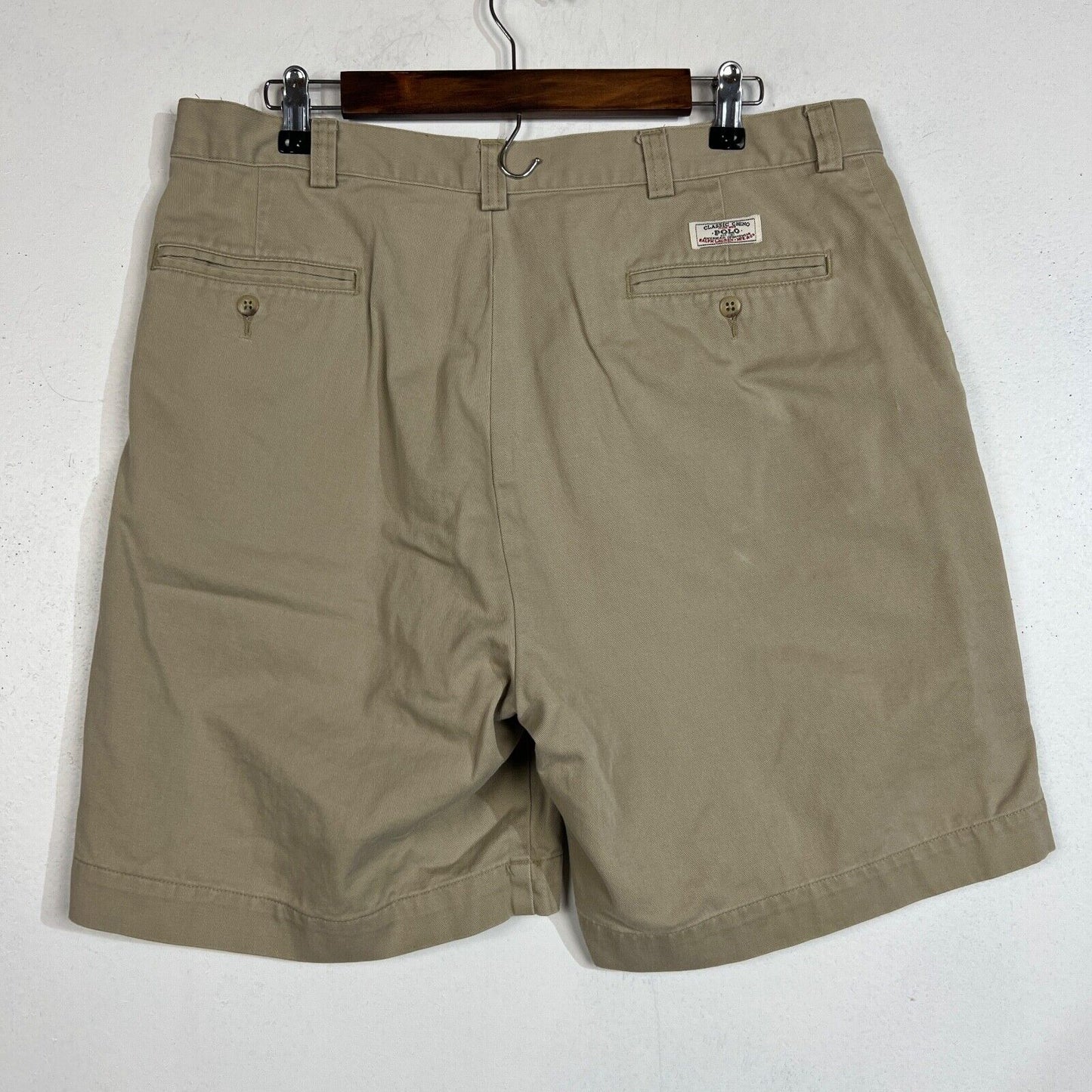 Vintage Polo Ralph Lauren Phillip Shorts Men's Size 36 Color Beige Chino