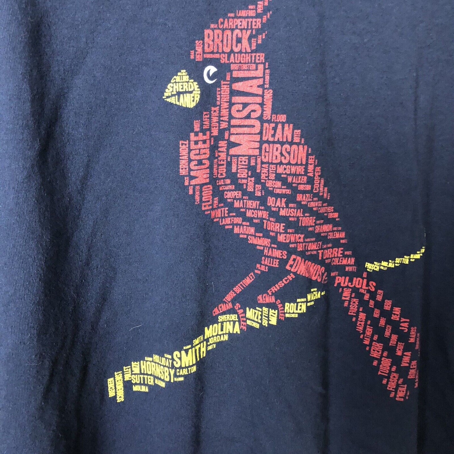 St Louis Cardinals Short Sleeve Tshirt Adult Size XL Blue
