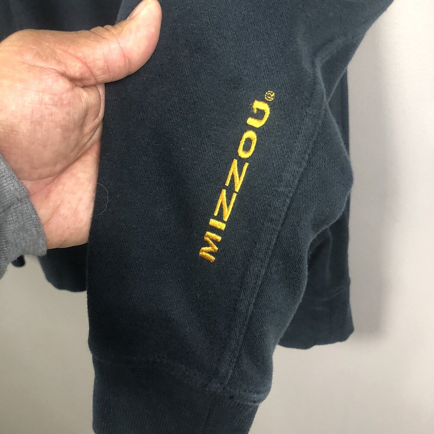 Vintage Mens Team Nike Mizzou Hoodie Size Small Black And Gold Long Sleeve