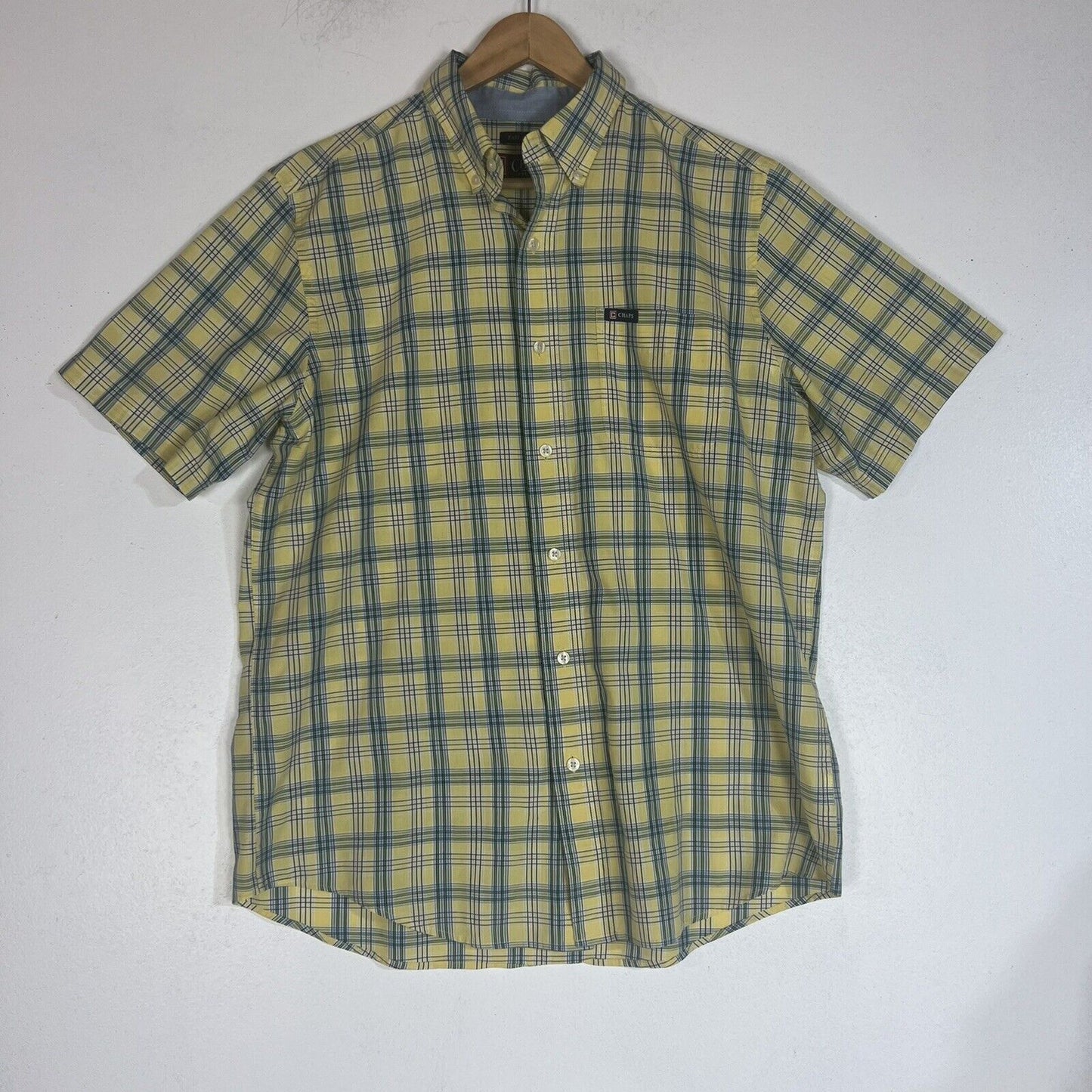 Chaps Men’s Short Sleeve Shirt Size M Multicolor (Pre-Owned) Button Up