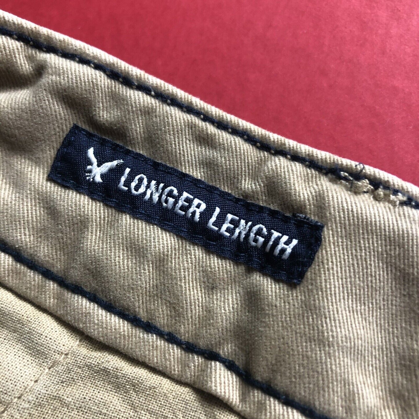 American Eagle Longer Length Shorts Mens Size 28 Color Khaki 0115