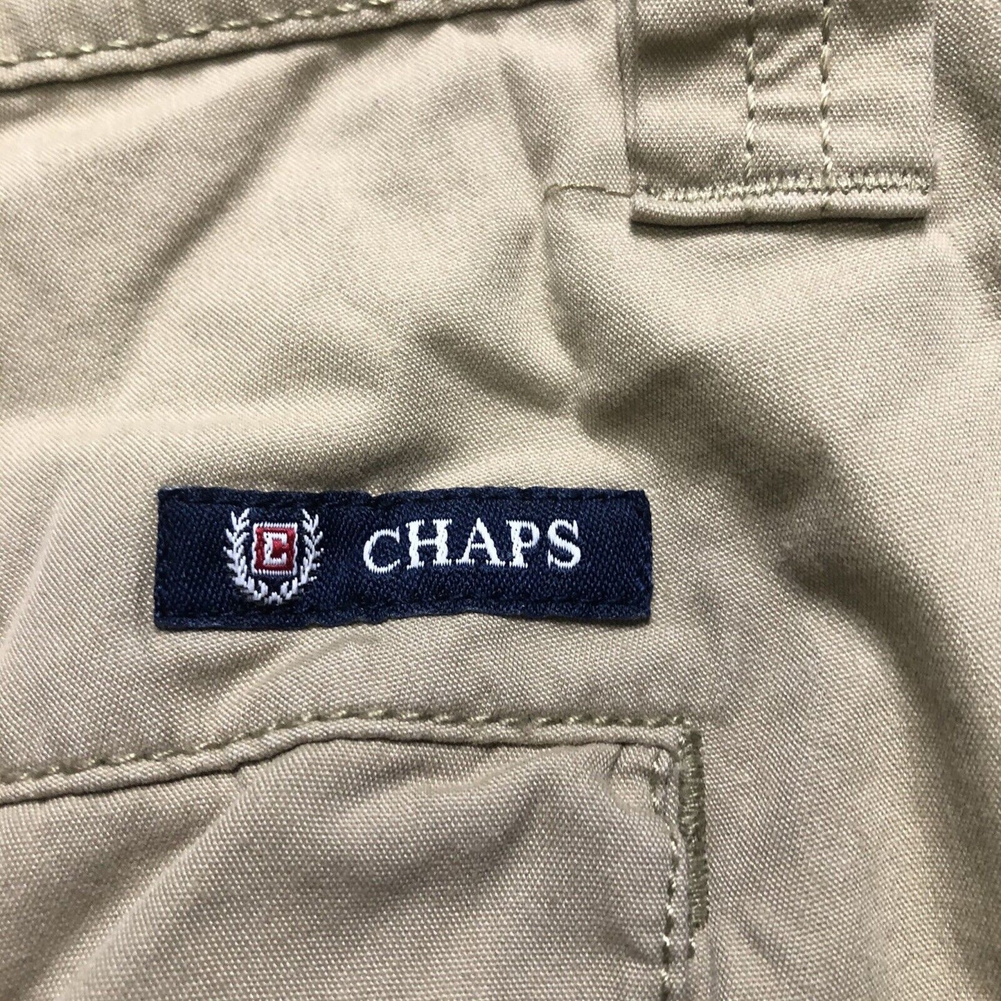 CHAPS Shorts Mens Size 38 Color Khaki. 1421300