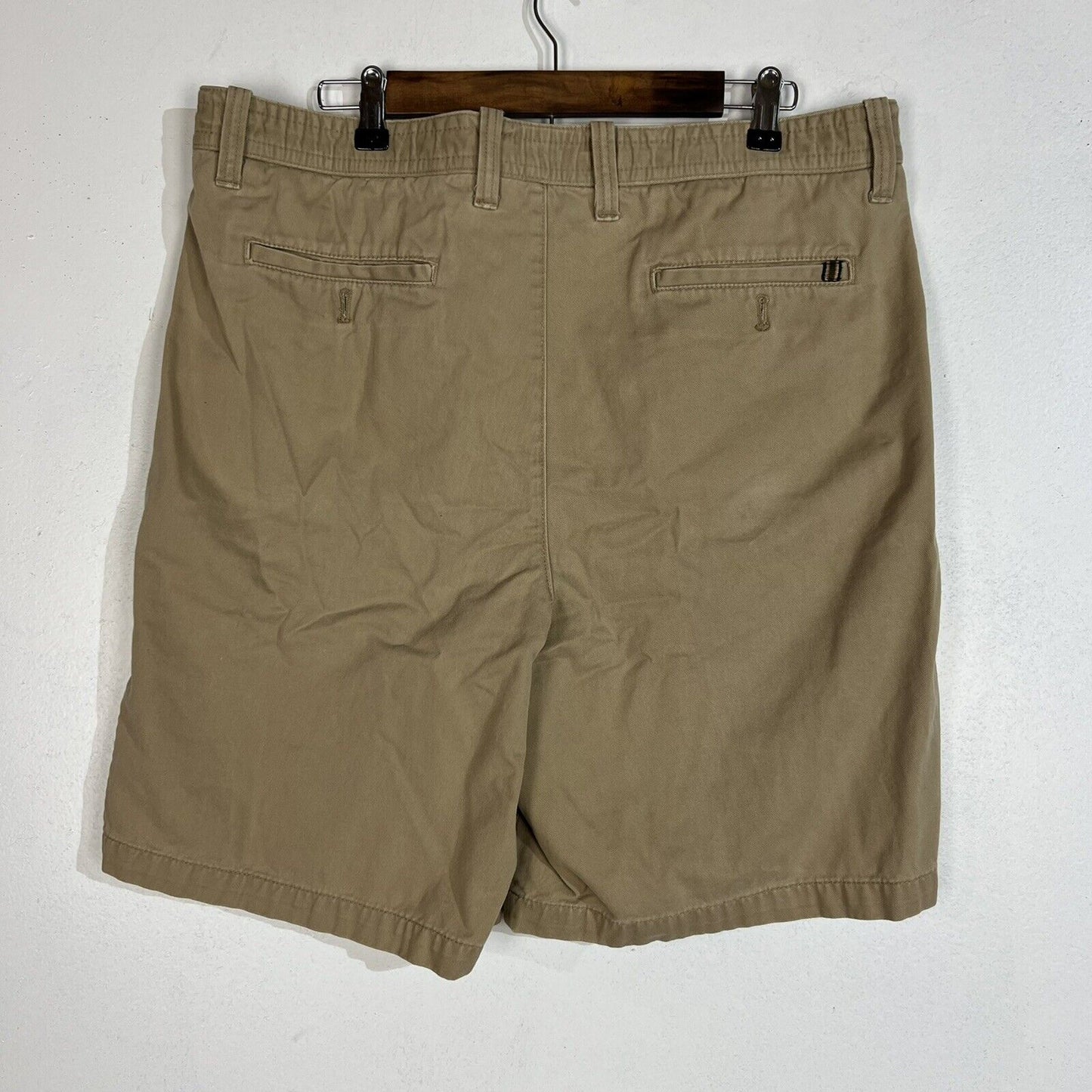 Eddie Bauer Men’s Chino Shorts Size 34 Tall Beige (Pre Owned)