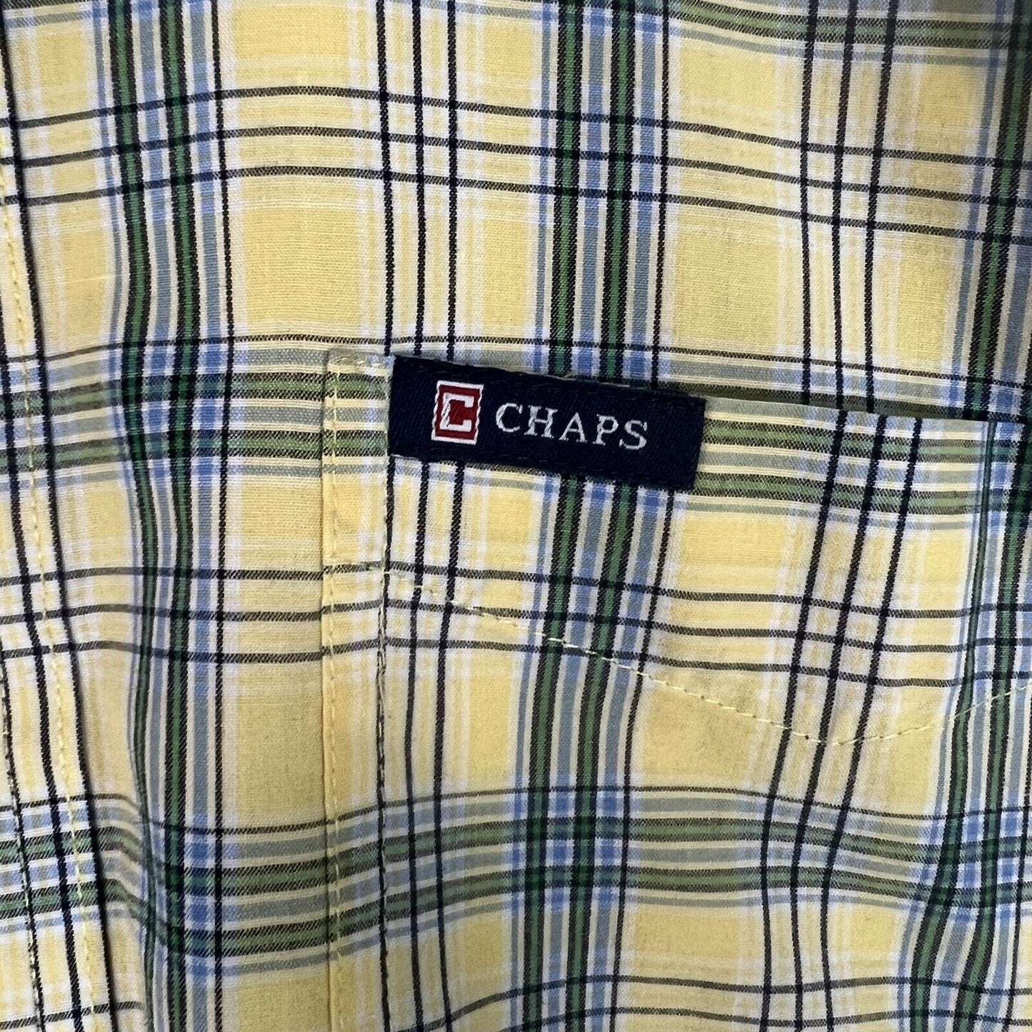 Chaps Men’s Short Sleeve Shirt Size M Multicolor (Pre-Owned) Button Up