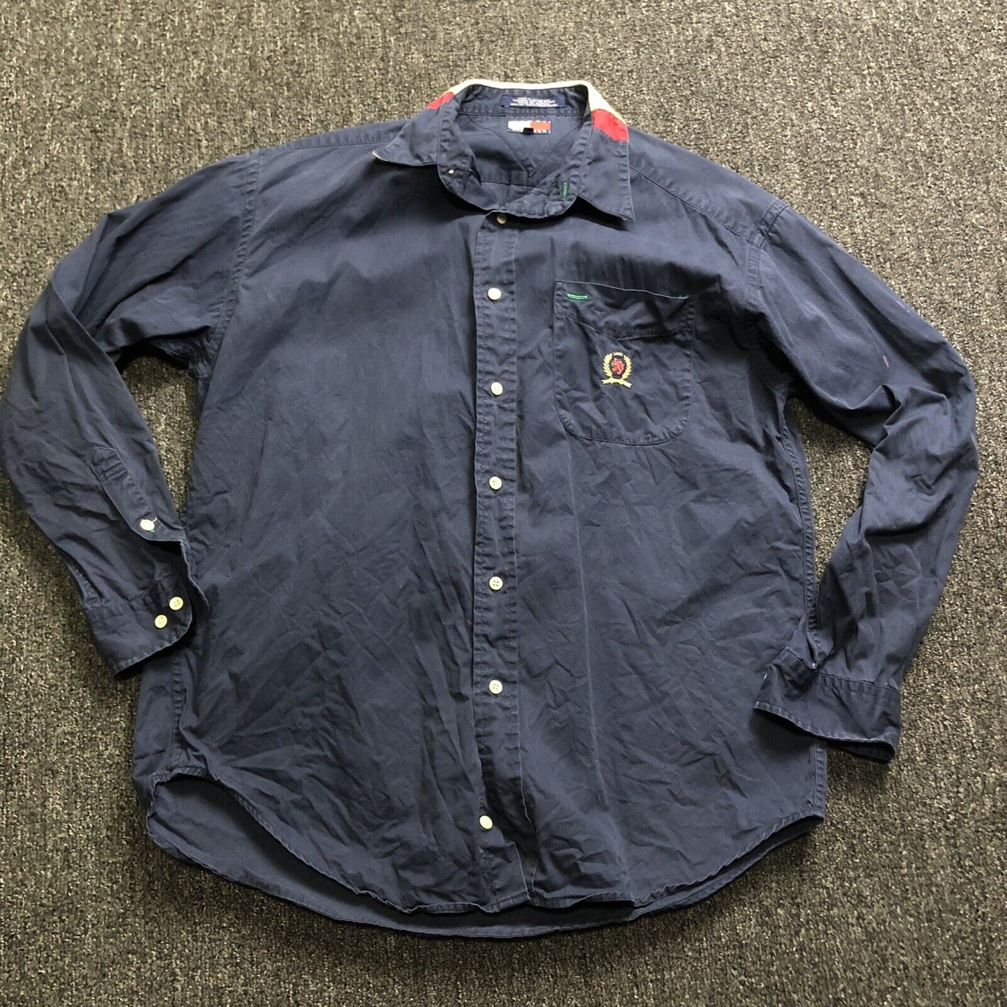 Vintage Tommy Hilfiger Button Up Long Sleeve Shirt Men’s M (2110100)