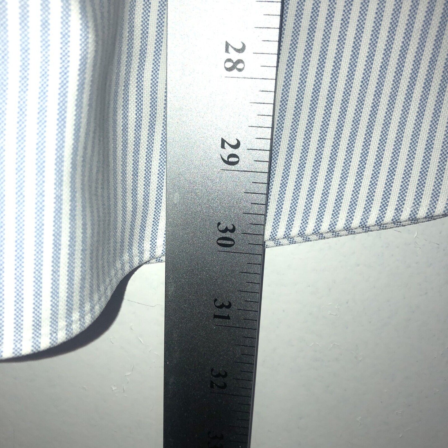 L.L. Bean Button Down Shirt Mens Size 17-34 Color Blue/White