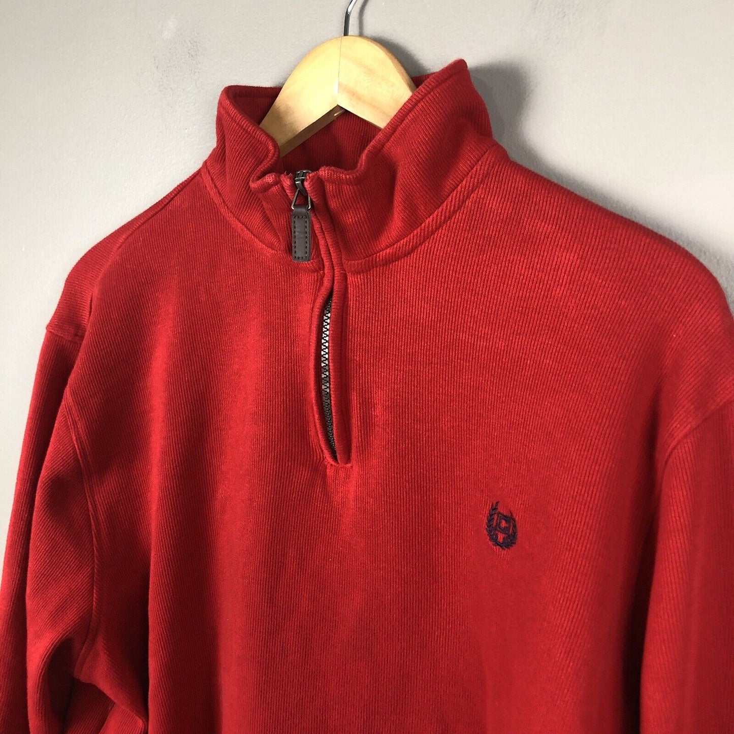 Chaps Men’s Pullover Sweater Men’s Size Large Red Long Sleeve Casual