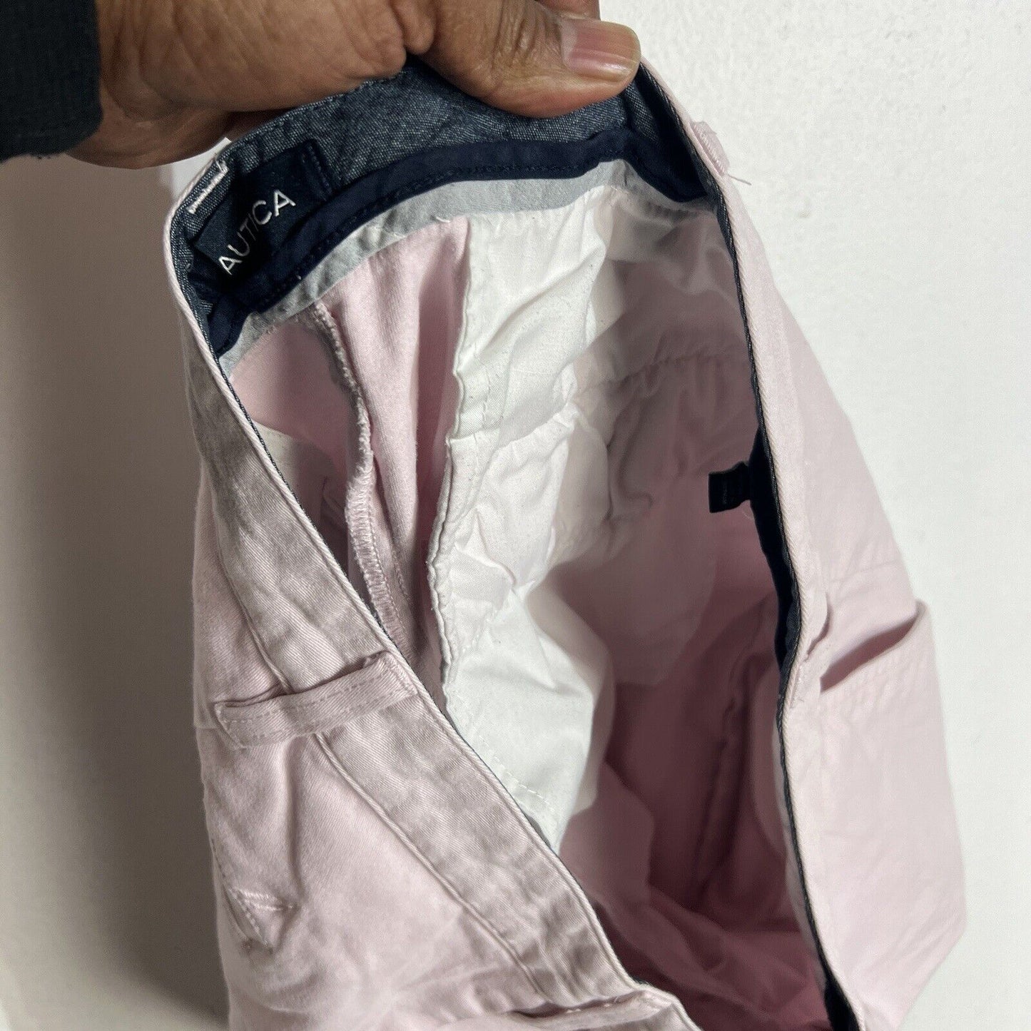 Nautica Chino Shorts Men’s Size 40 Color Pink Flat Front