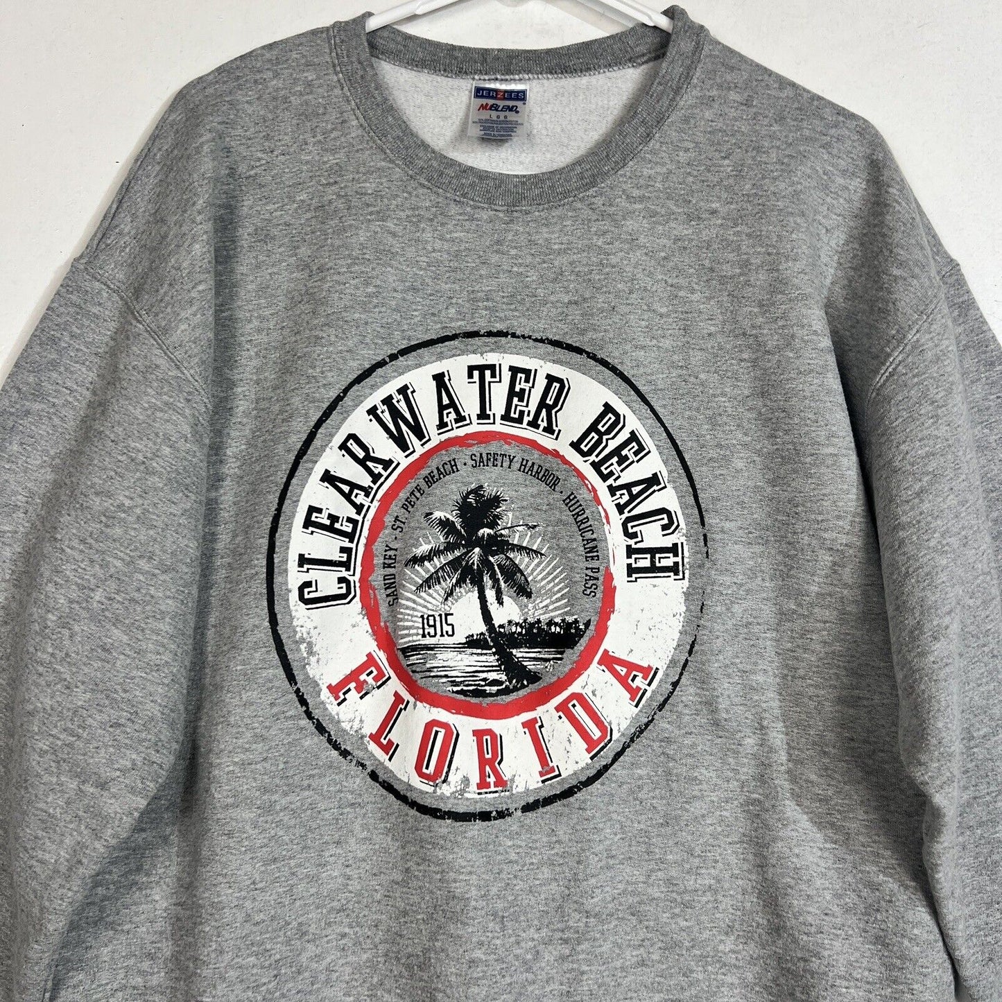 Clearwater Beach Florida Sweatshirt Adult Large Multicolor Longsleeve 5304